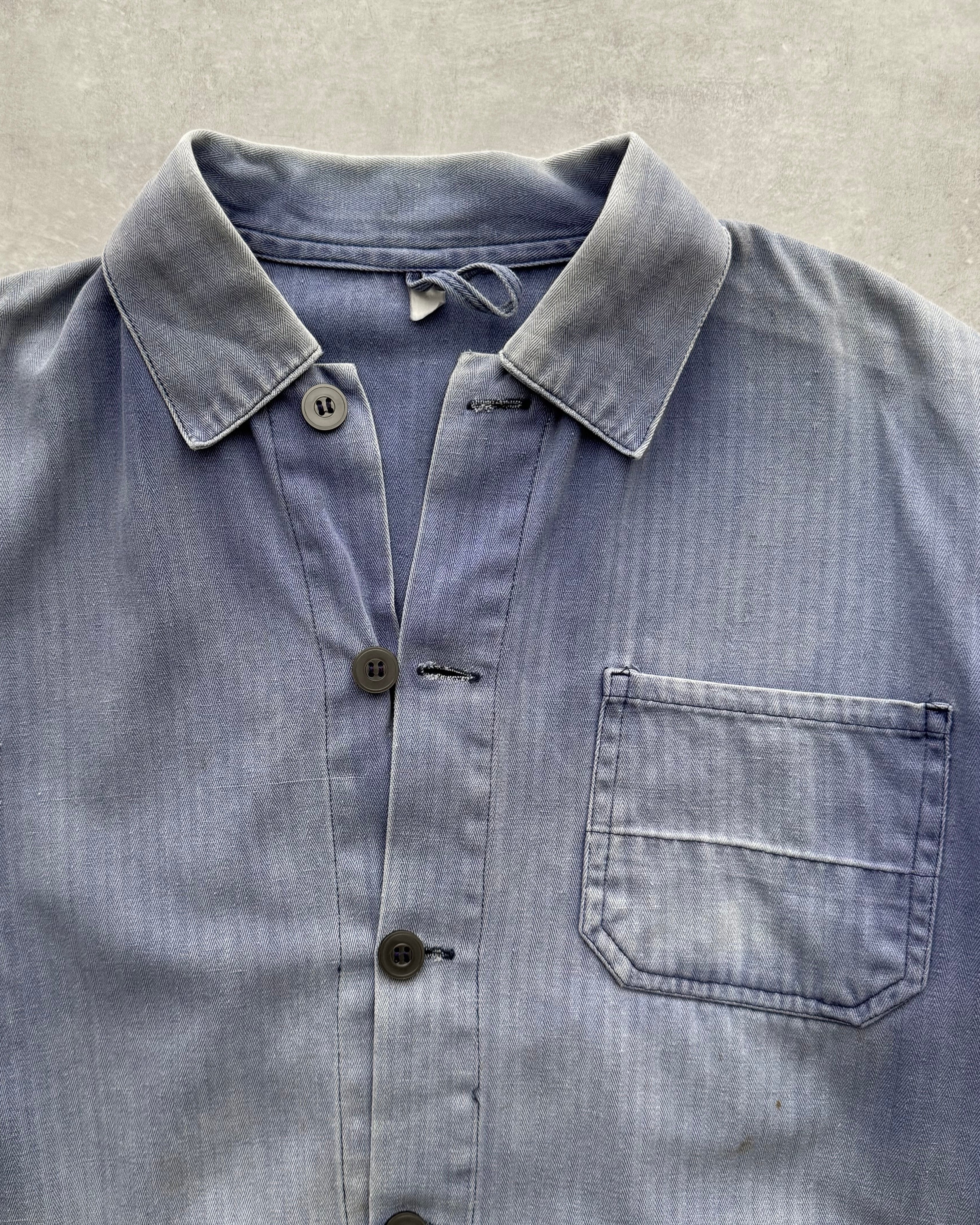 70s Pinstripe French Workwear (M/L)