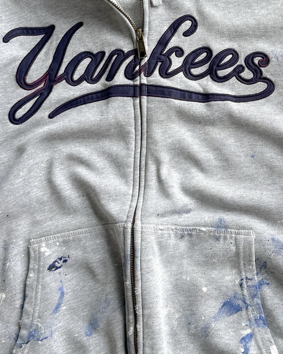 New York Yankees | Nike Paint Splattered Zip-Up Hoodie (L)
