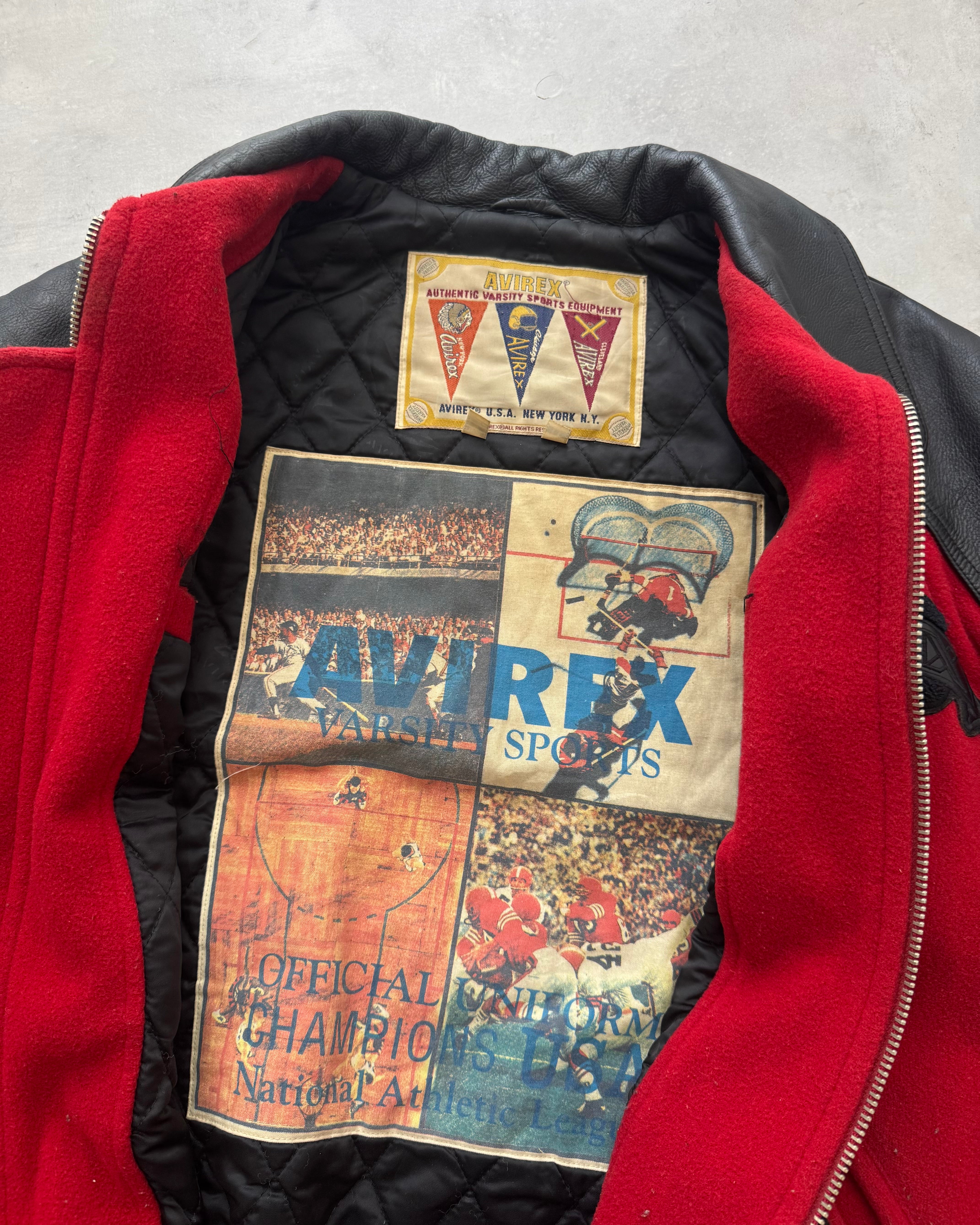 90s Avirex Varsity Sports (L)