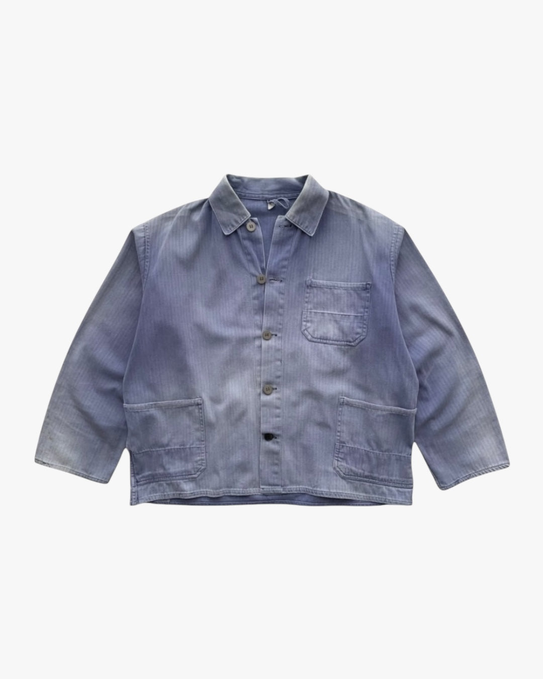 70s Pinstripe French Workwear (M/L)
