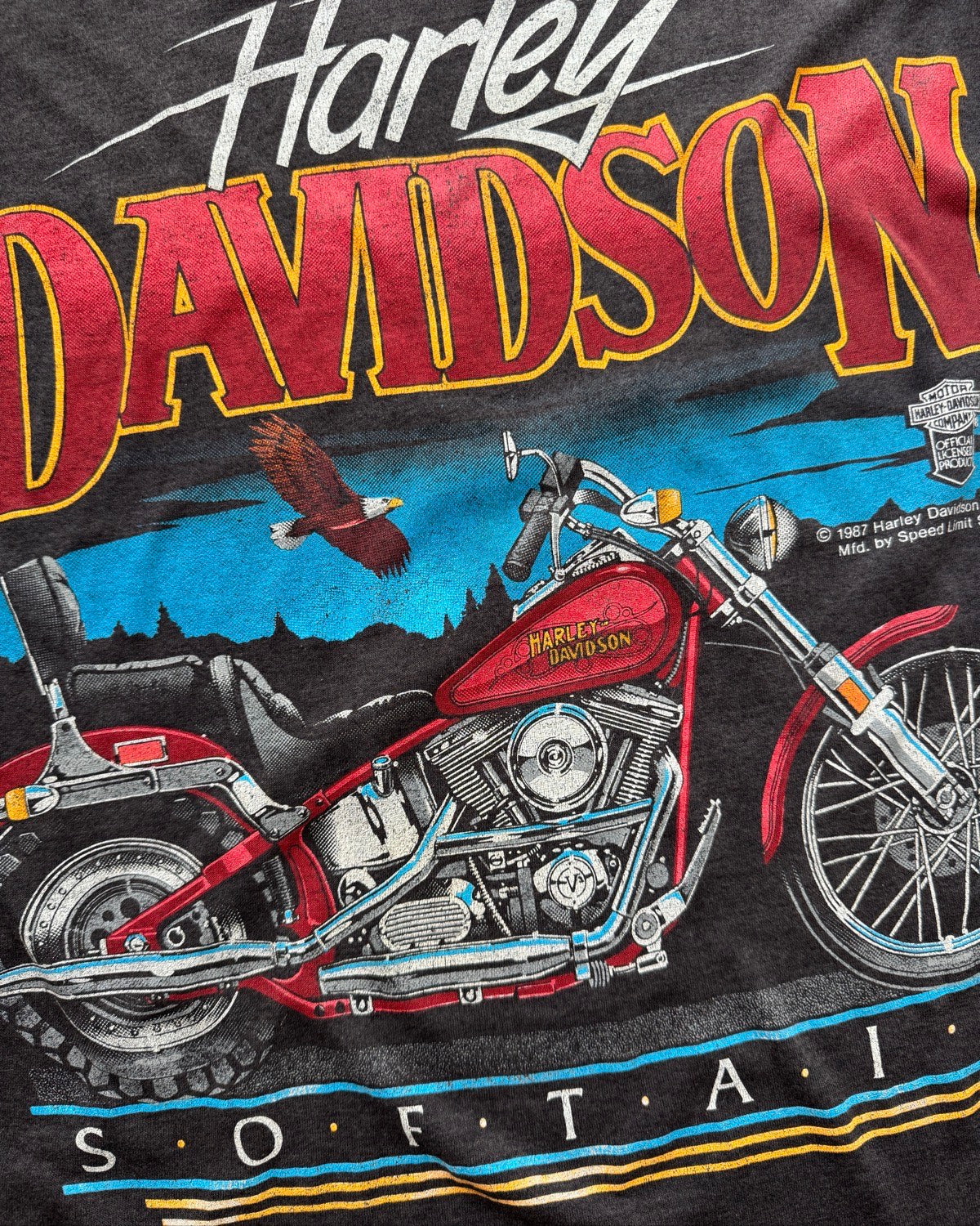 ‘87 Faded Harley Davidson (L)