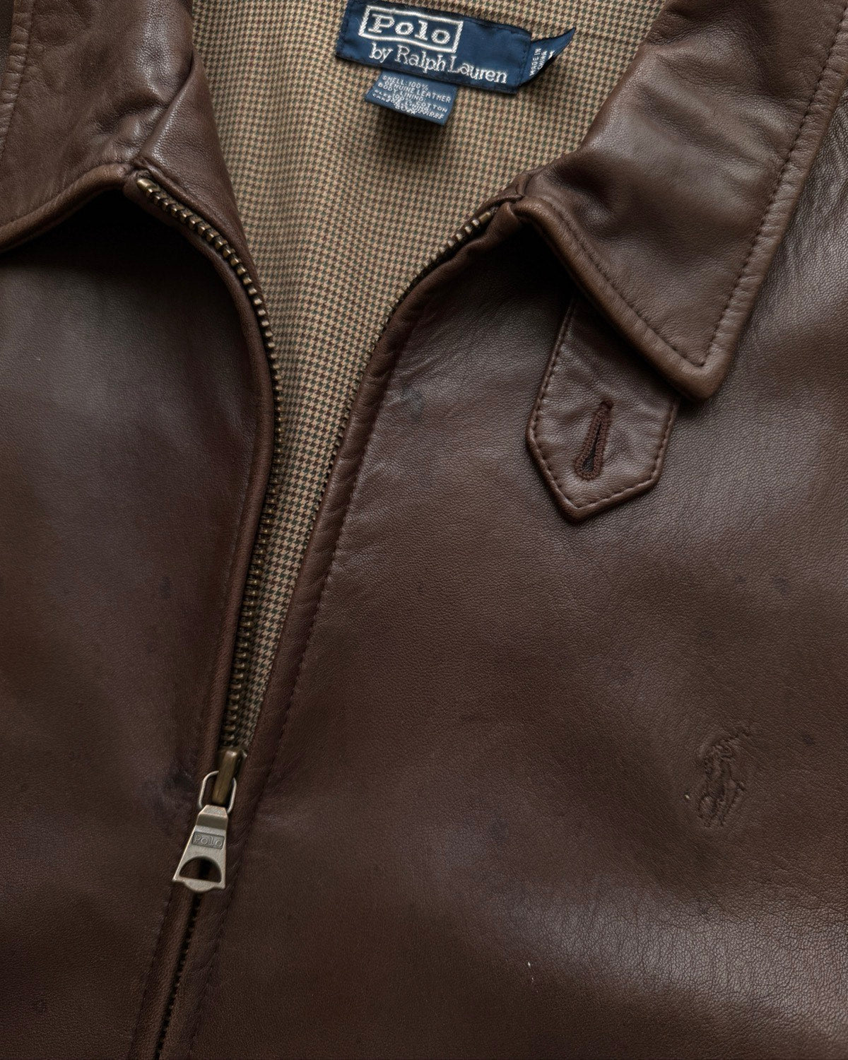 90s Leather Polo Ralph Lauren (L)