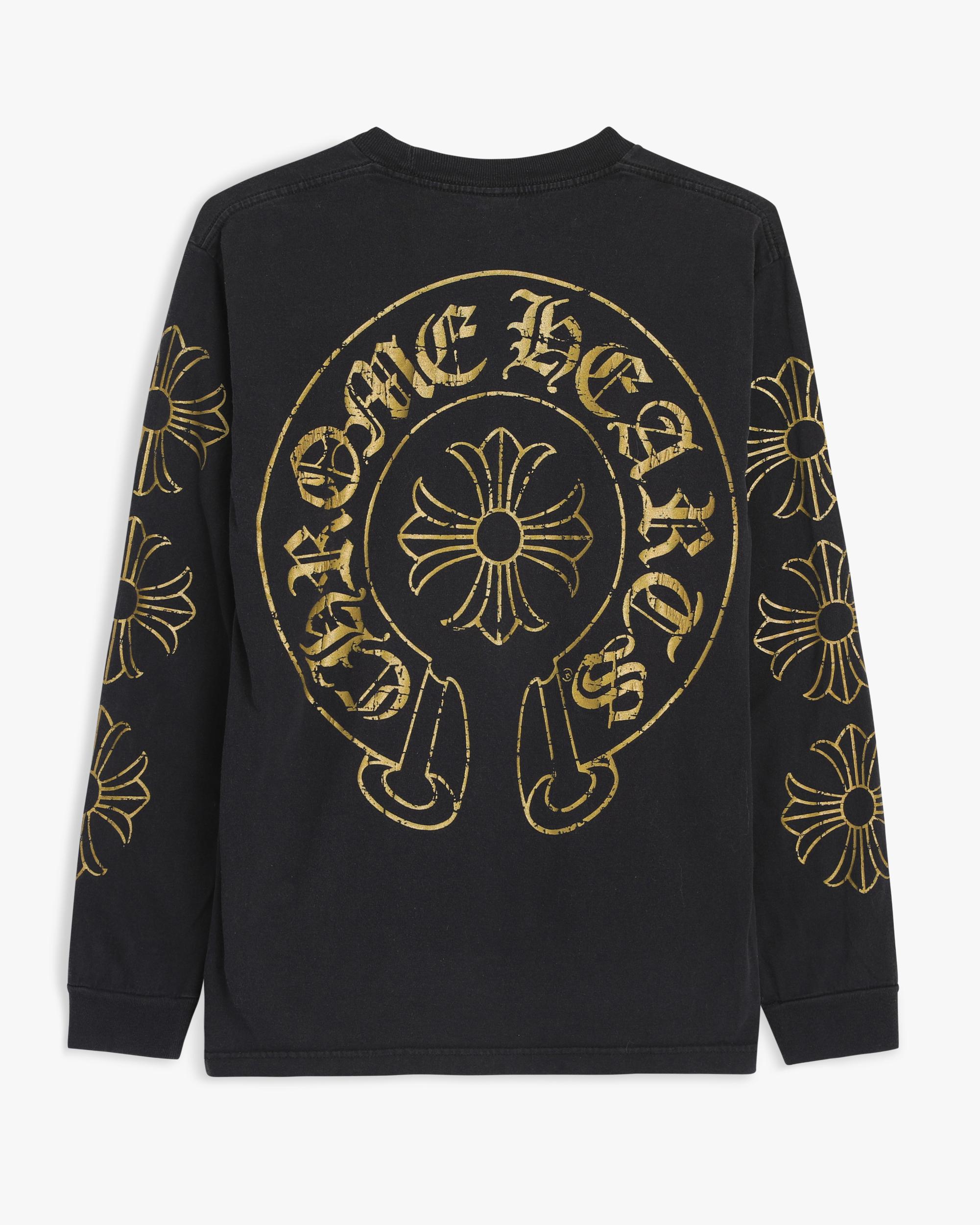 Vintage Chrome Hearts Horseshoe Logo Longsleeve (L)