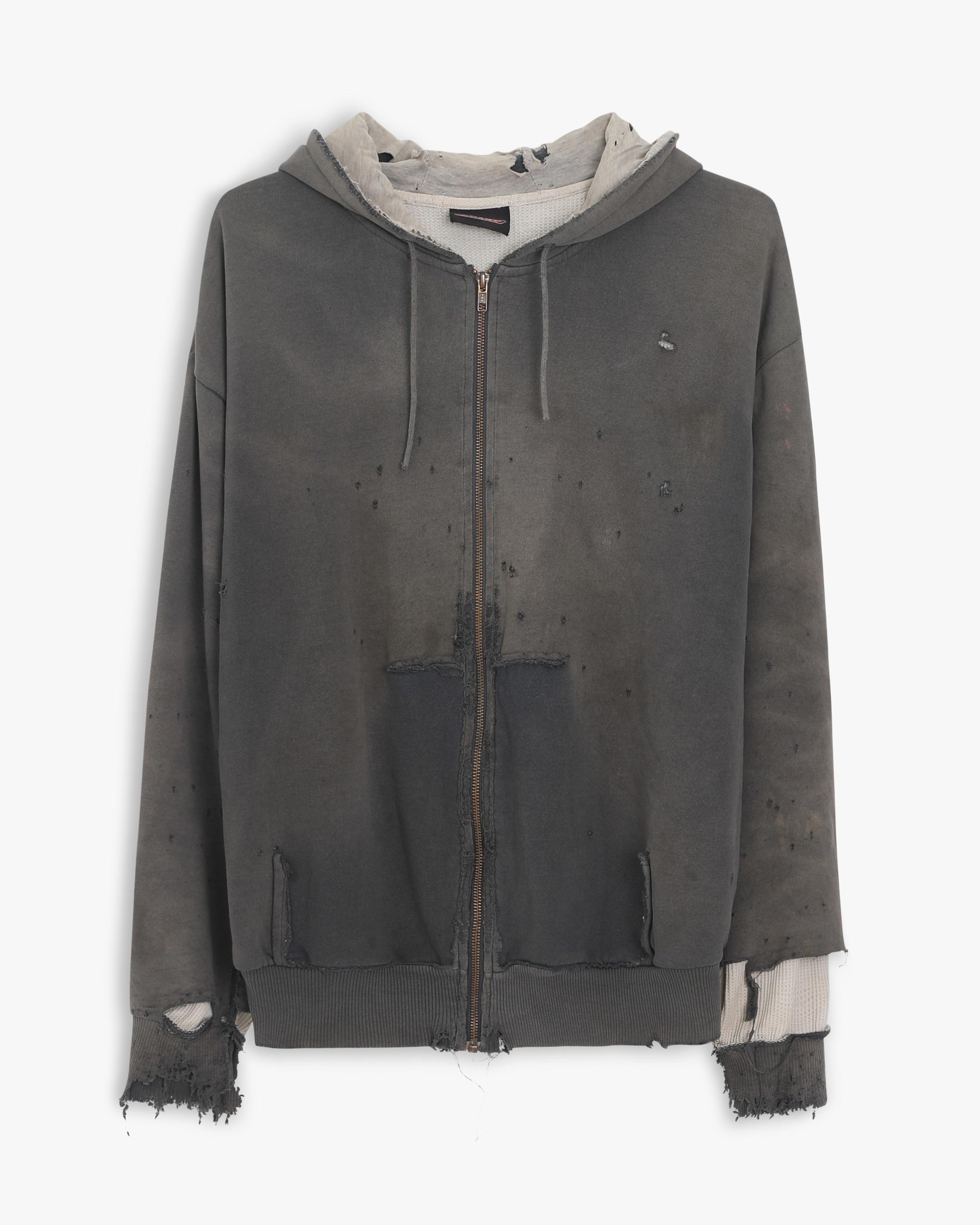 Thrashed & Faded Dickies Waffle Zip Jacket (XL)