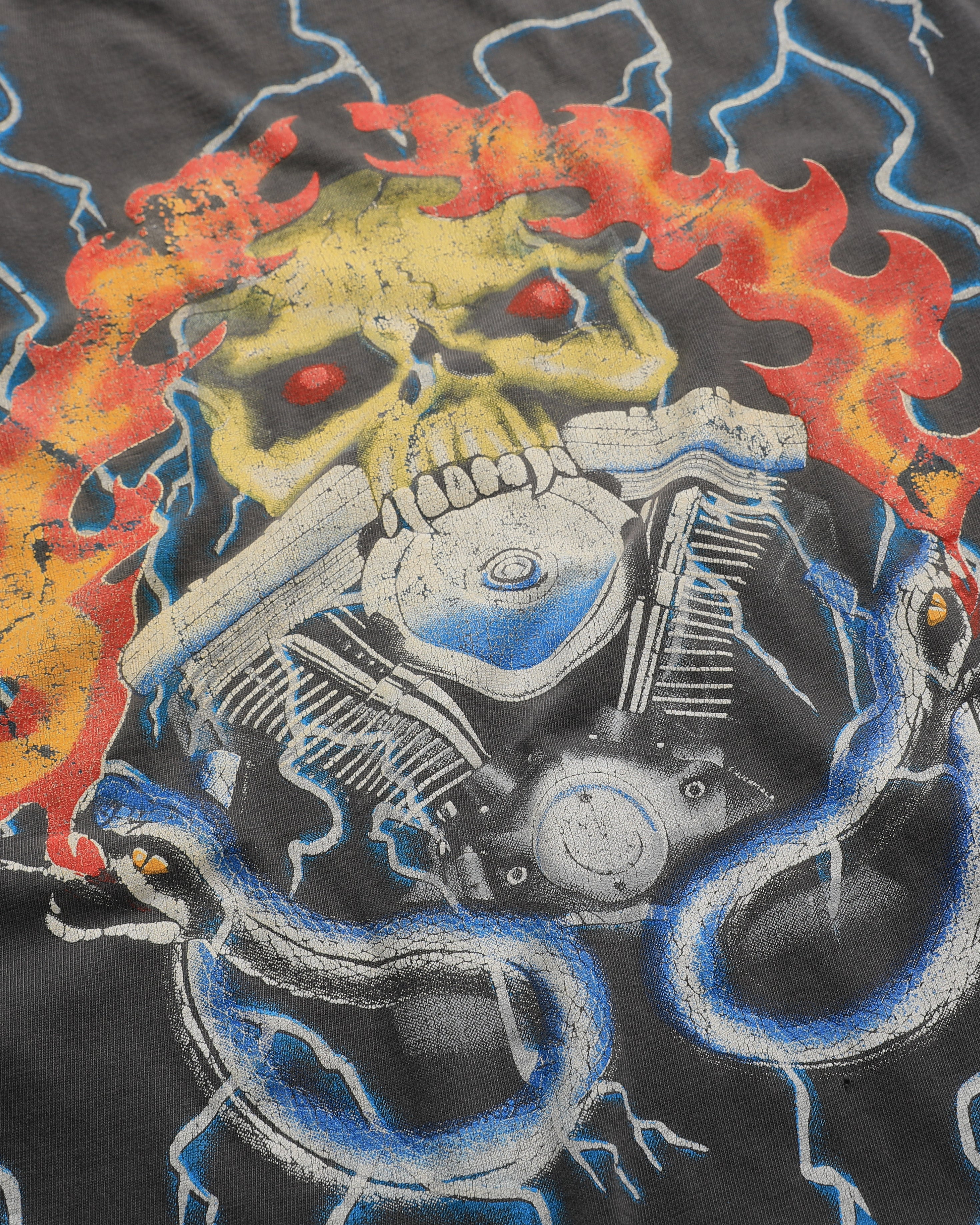 Flaming Skull T-Shirt (XL)