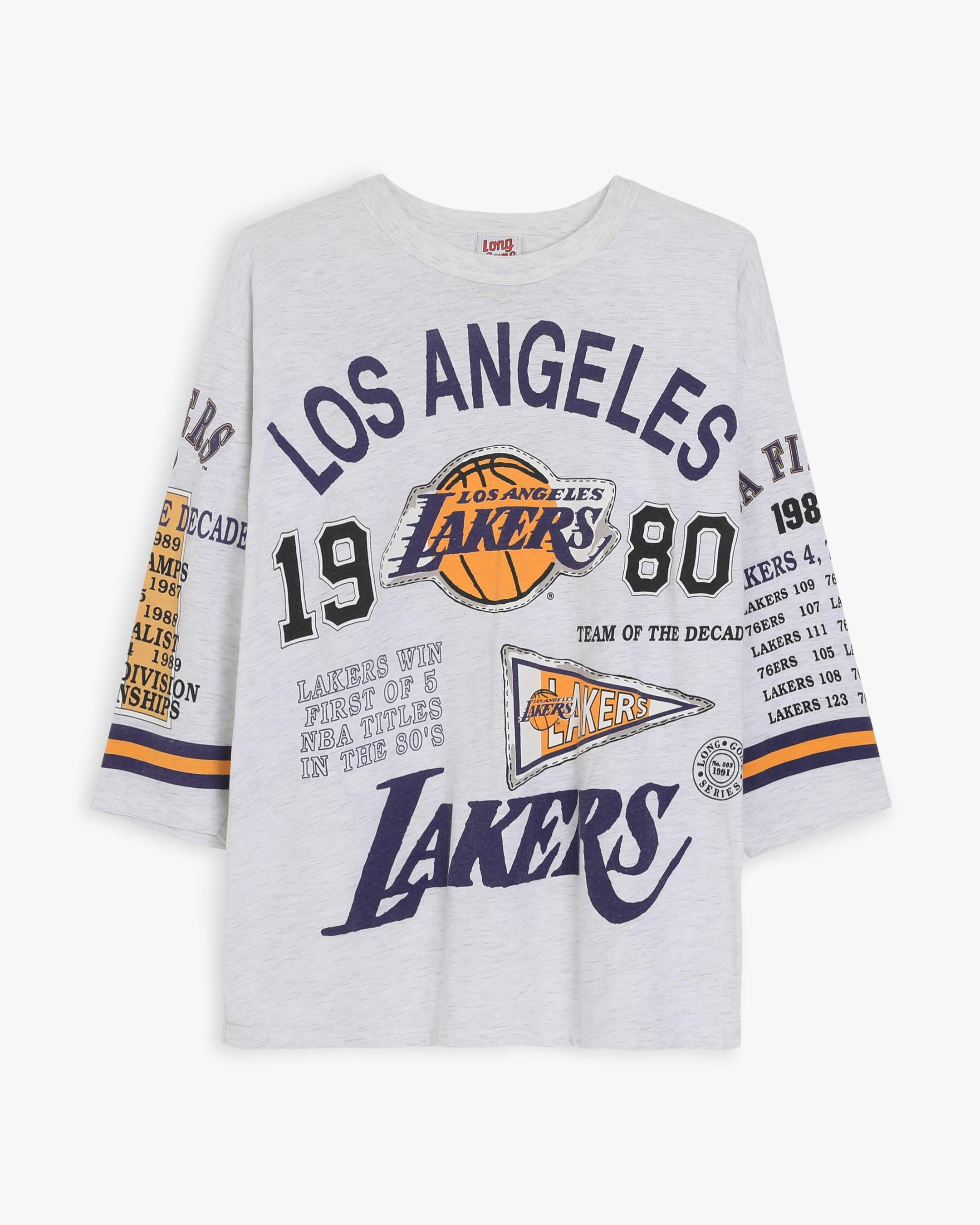 Los Angeles Lakers 3/4 Sleeve Long Gone T-Shirt (XL)