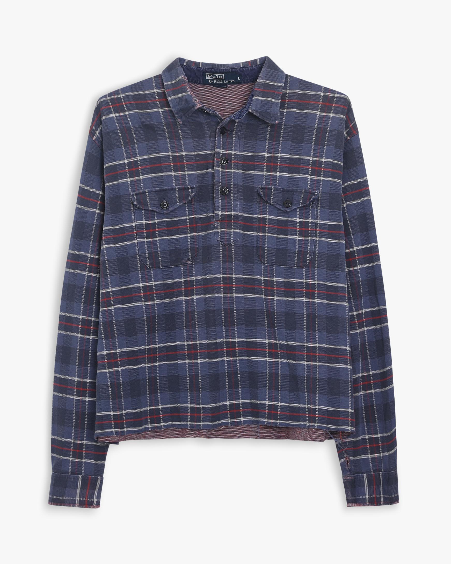 Polo Ralph Lauren Cropped Longsleeve Flannel Shirt (L)