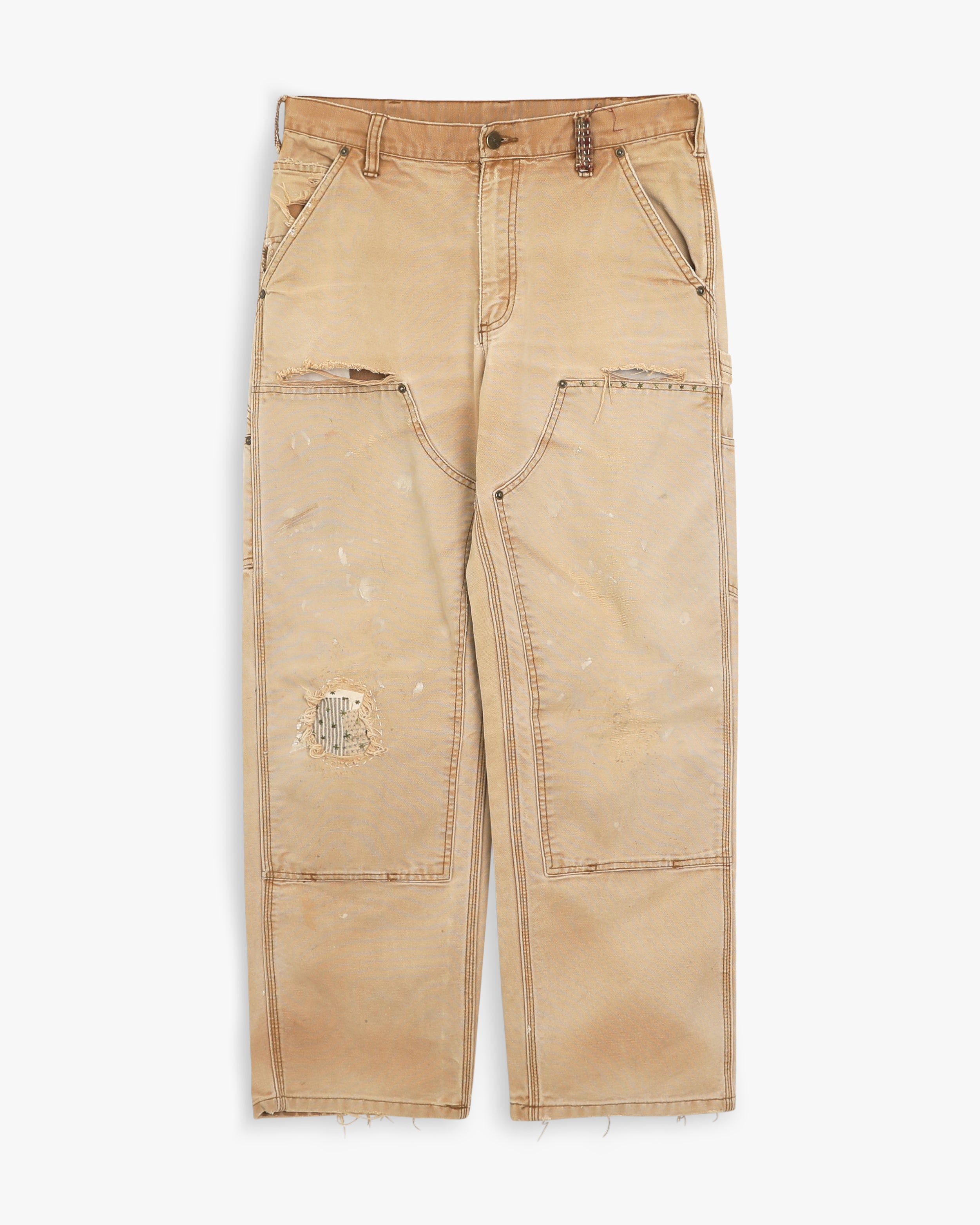 Sashiko Repaired Carhartt Double Knees (32”)