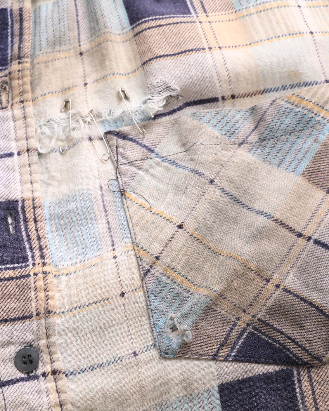 Thrashed Plaid Flannel (L)