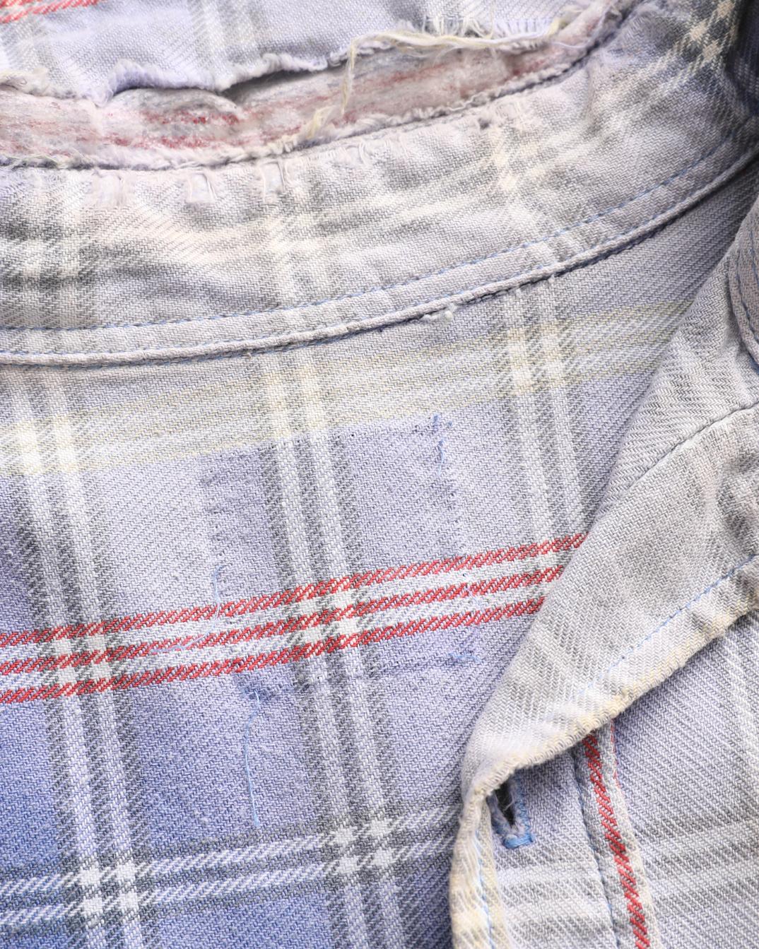 Sun Faded Plaid Flannel (L)