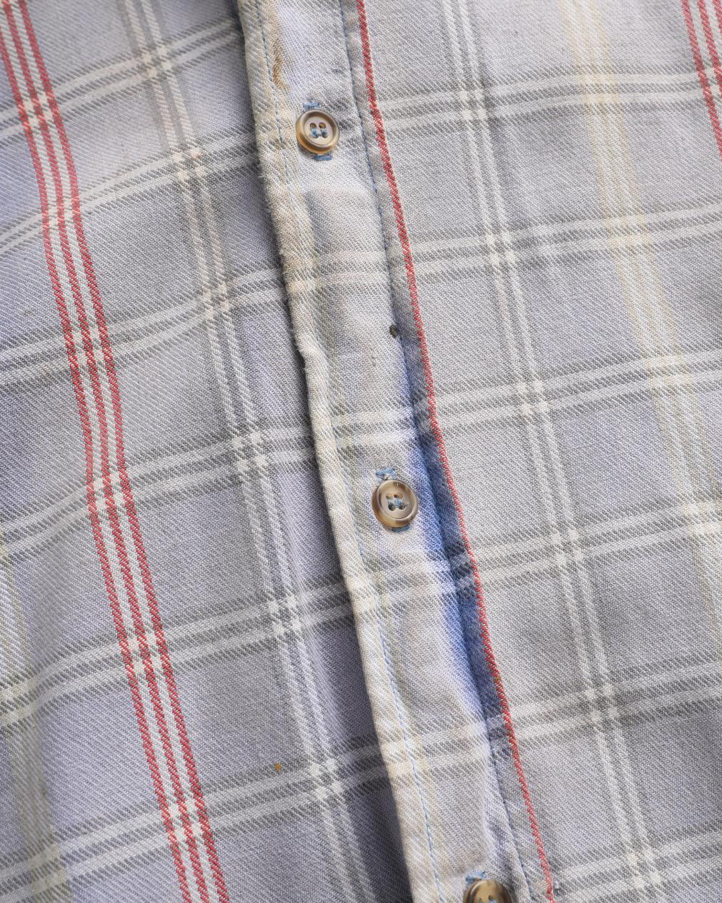 Sun Faded Plaid Flannel (L)
