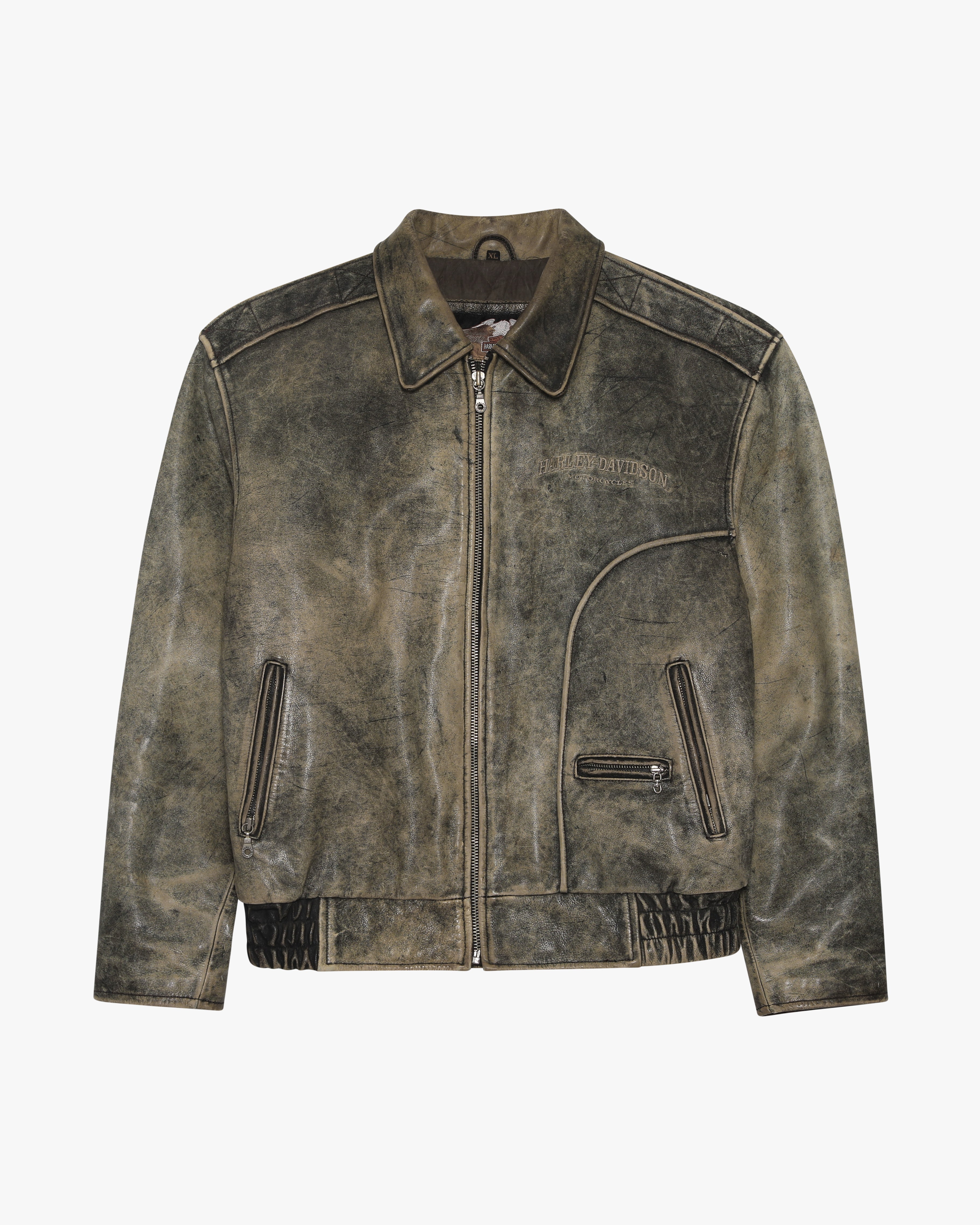 Harley Davidson Patina Leather Jacket (L)