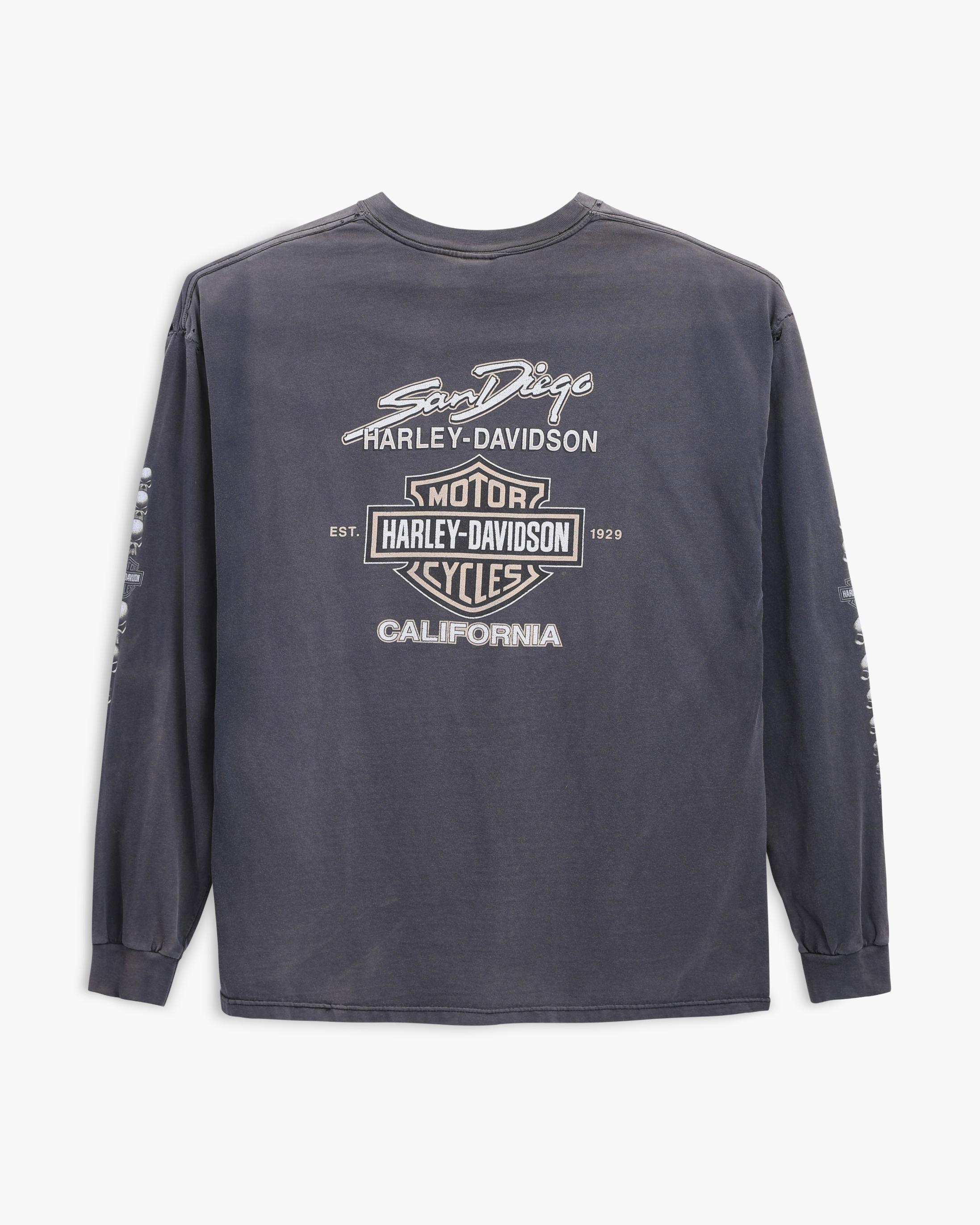 00s Faded Harley Davidson Skull (XXL)