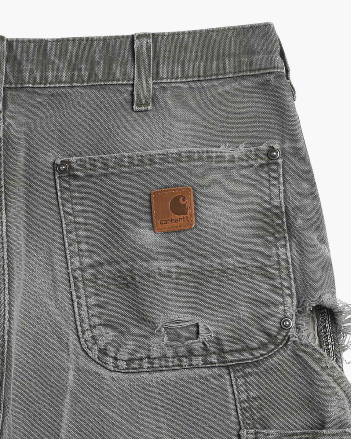 Thrashed Green Carhartt Double Knees (33")
