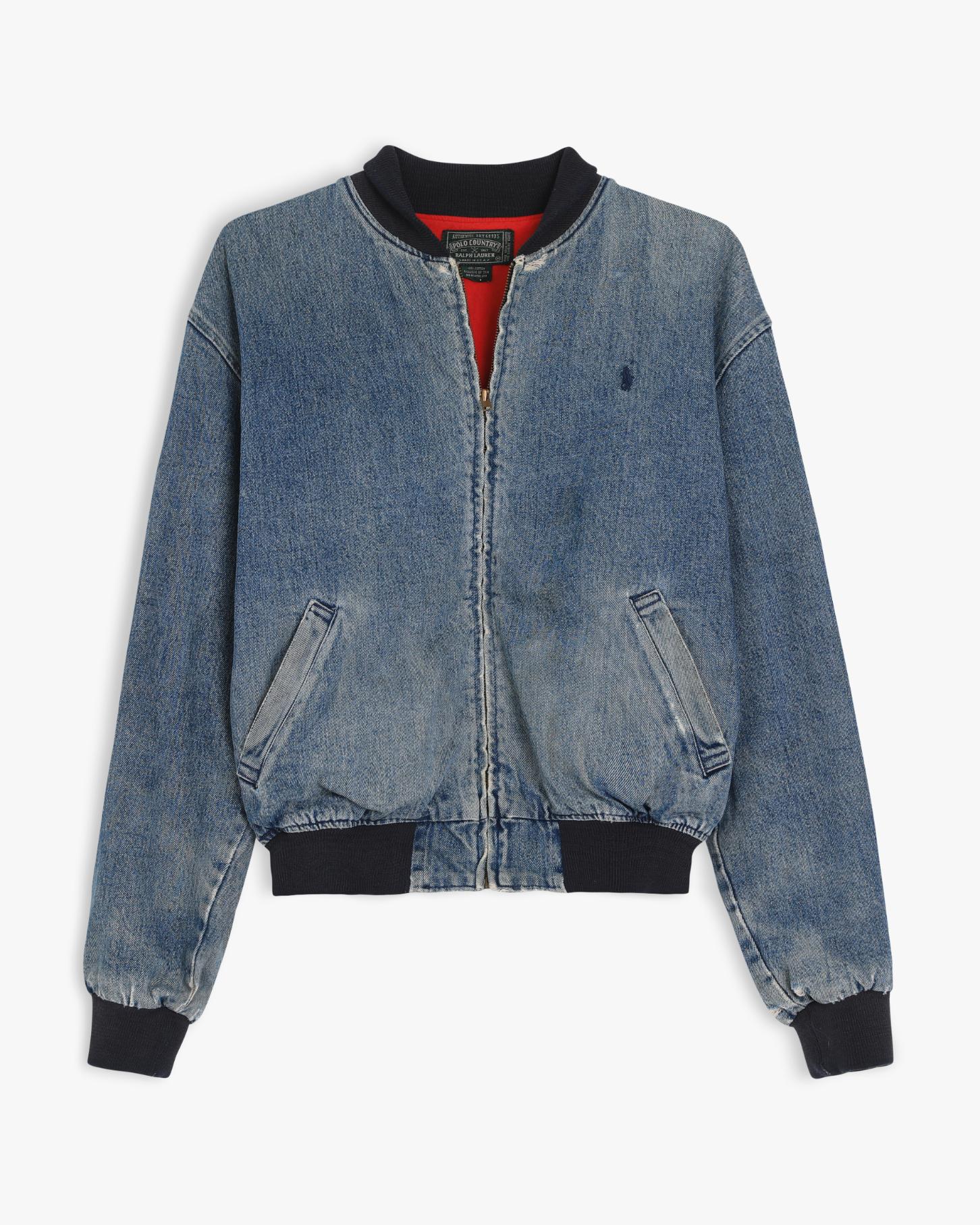 Ralph Lauren Polo Country Denim Bomber Jacket (S/M)