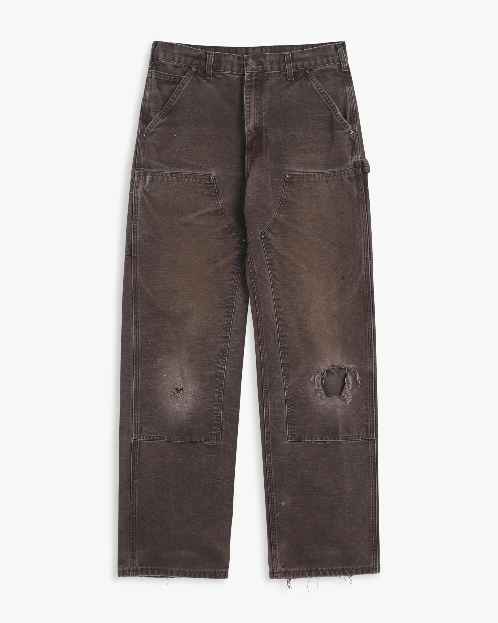 Thrashed Brown Carhartt Double Knees (32")