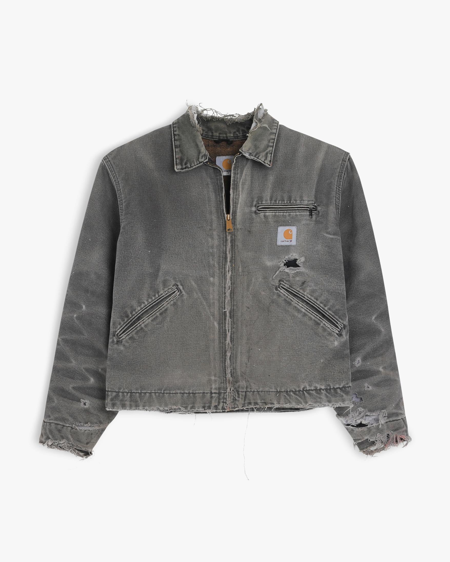 Thrashed Grey Carhartt Detroit Jacket (M)