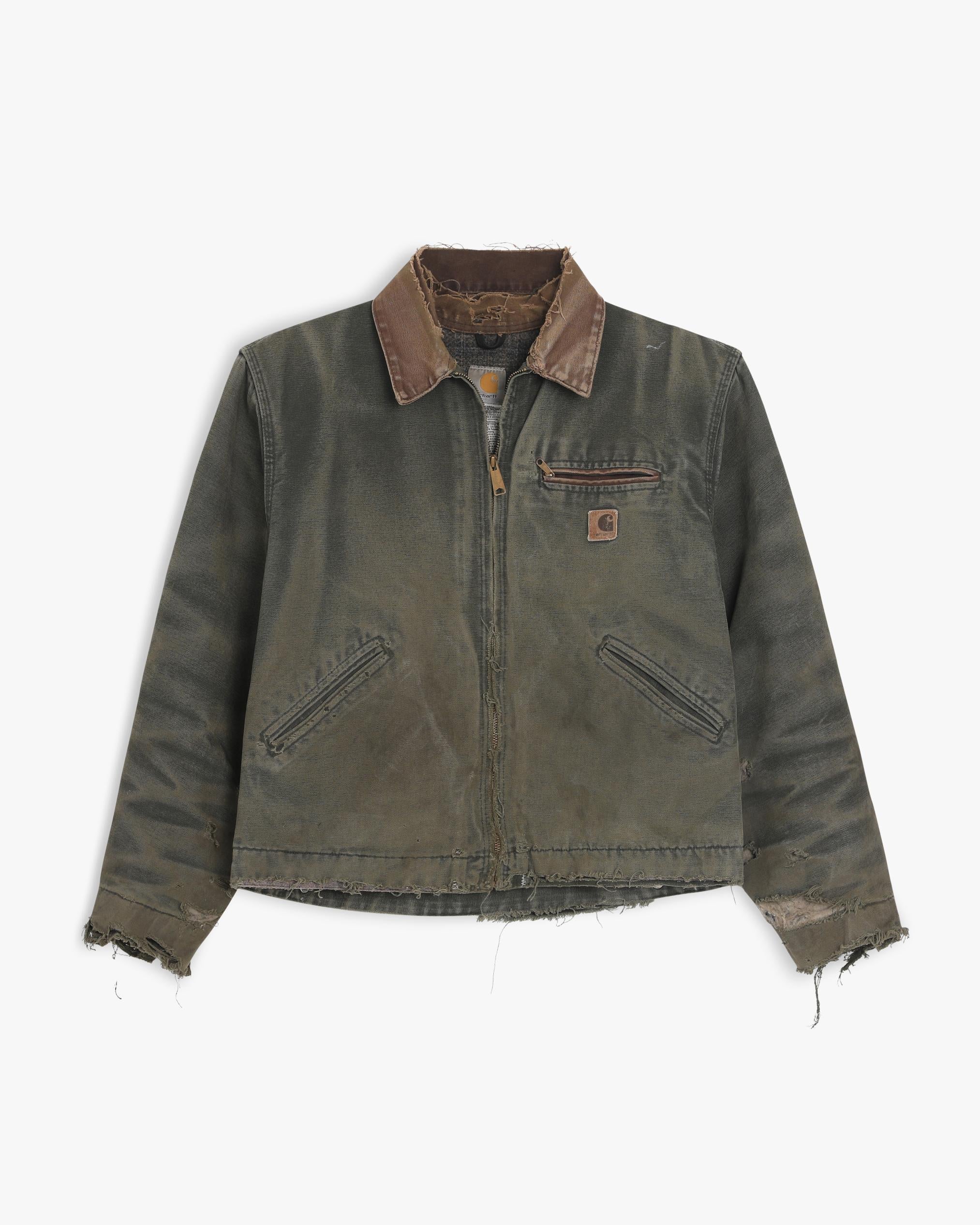 Thrashed Moss Green Carhartt Detroit Jacket (L)
