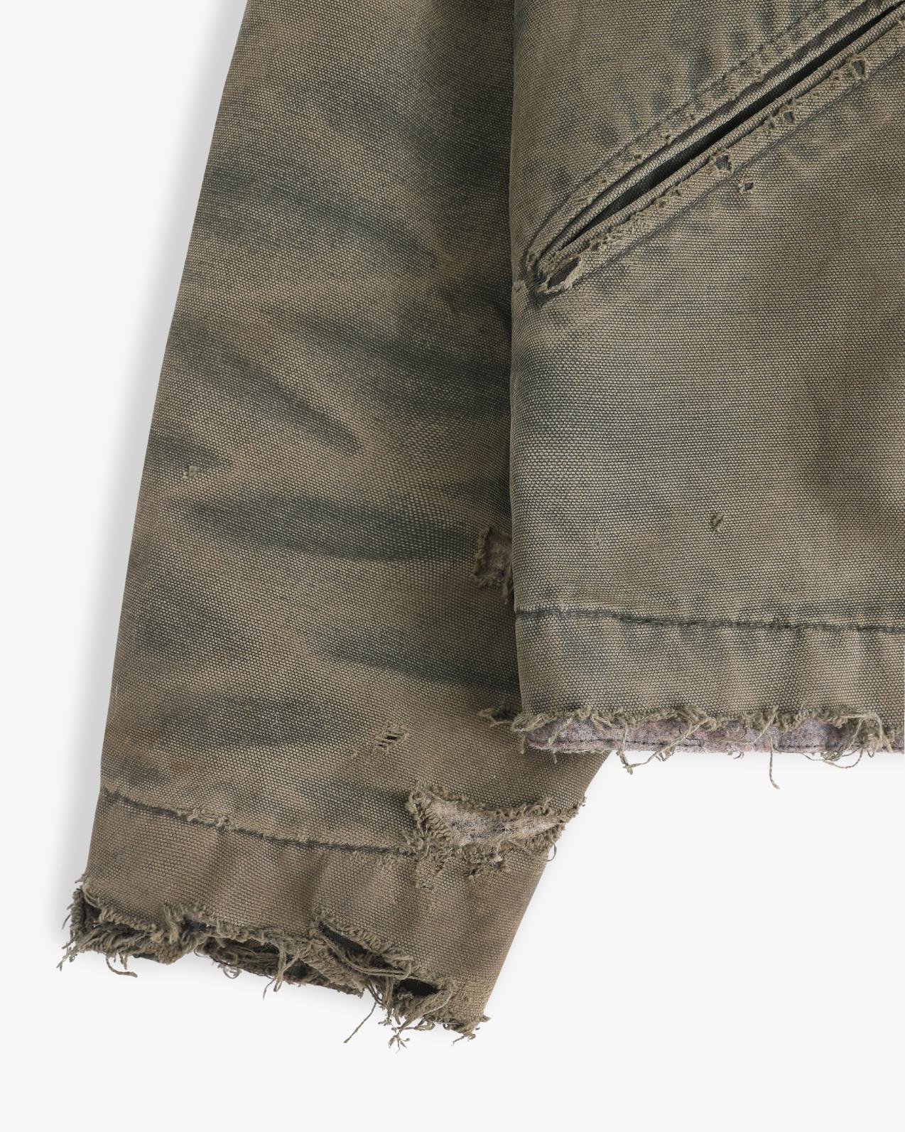 Thrashed Moss Green Carhartt Detroit Jacket (L)