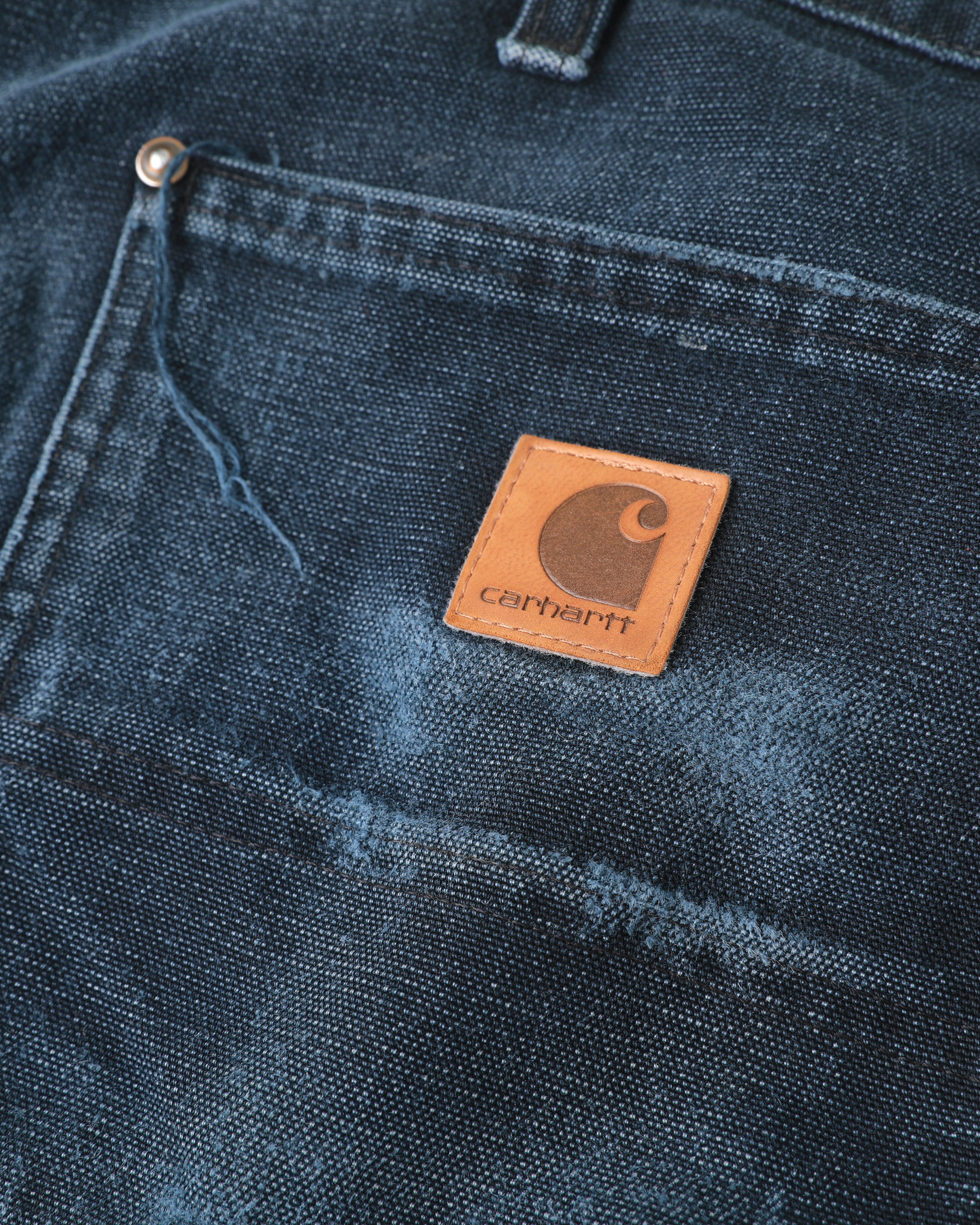 Thrashed Black Carhartt Double Knees