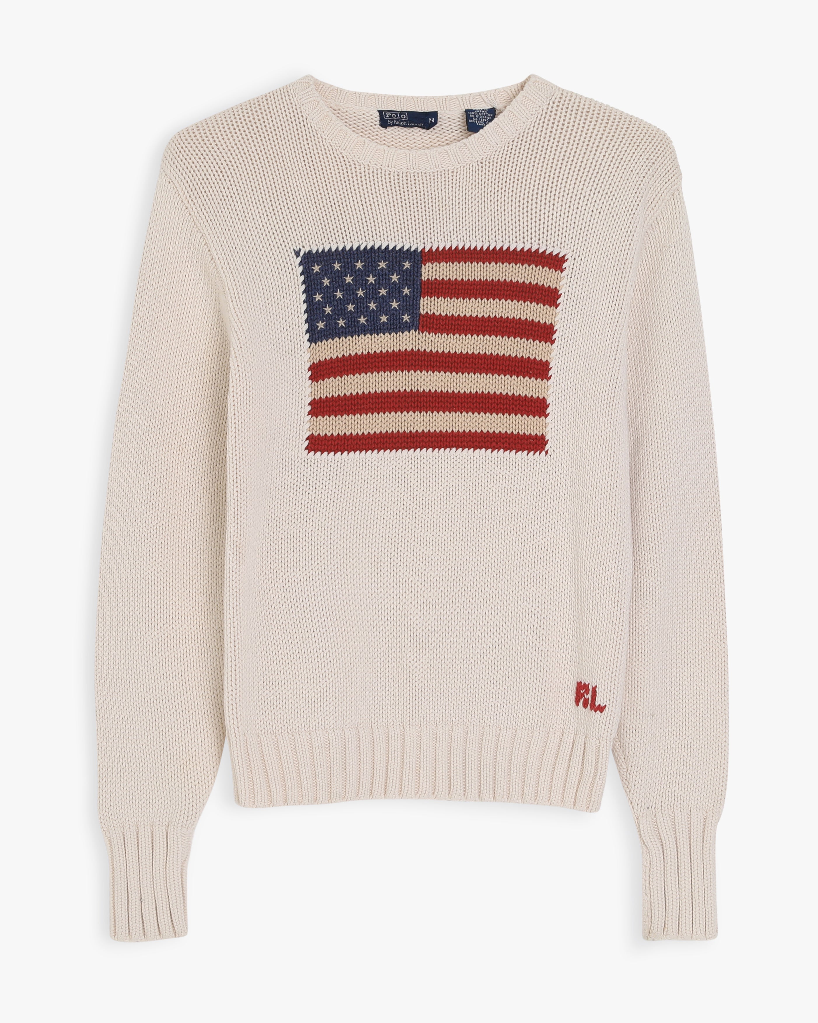 Ralph Lauren Polo USA Flag Knit Sweater (M)