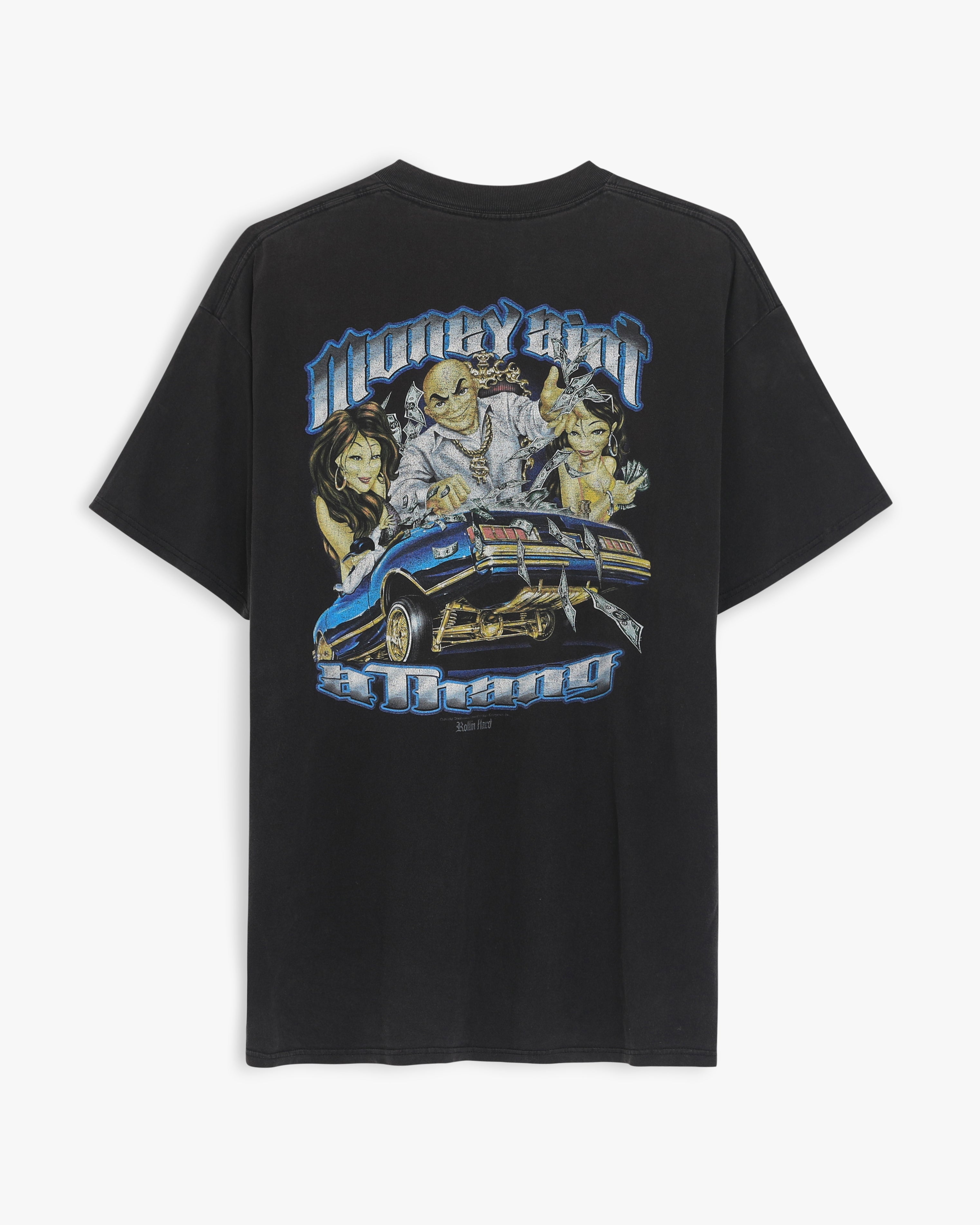 Rollin Hard "Money Aint A Thing" Chicano T-Shirt (XXL)