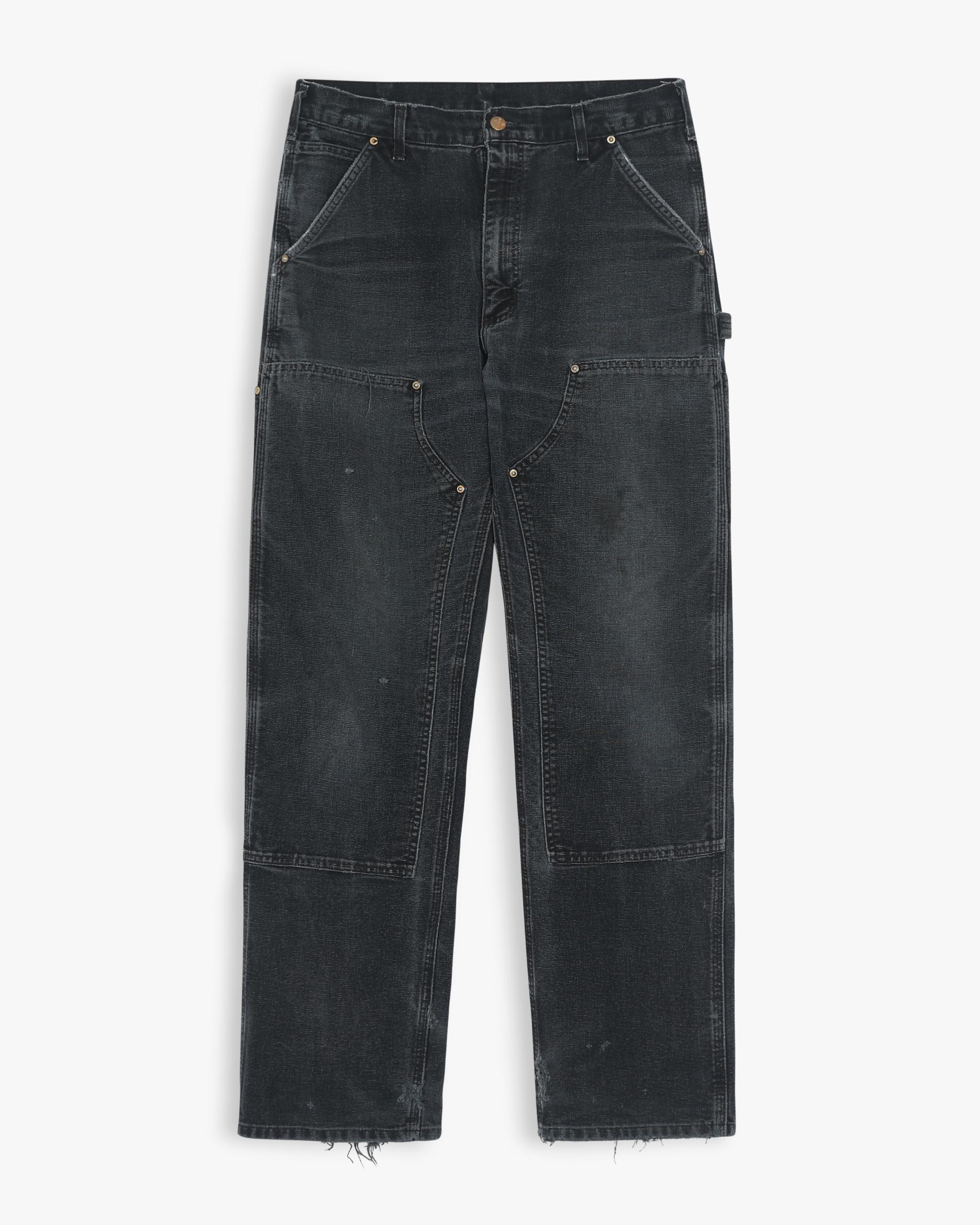 Faded Black Carhartt Doubleknees (32”)