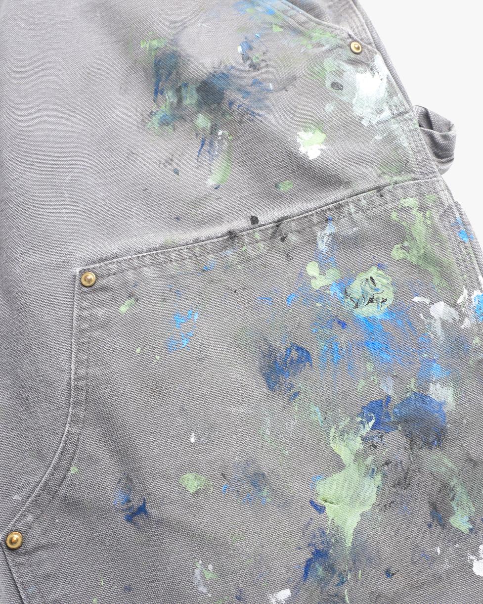 Paint Splattered Grey Carhartt Doubleknees (40")