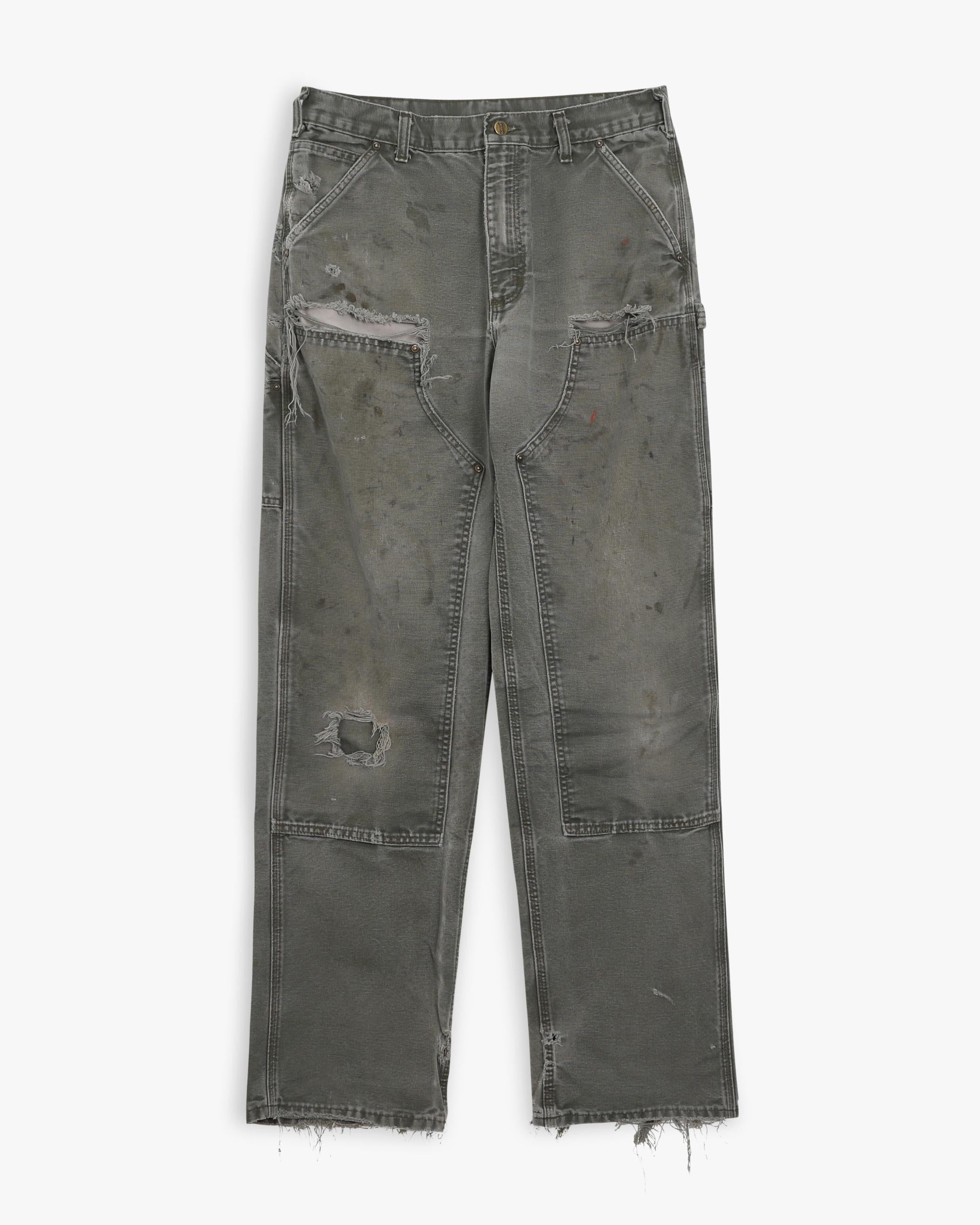 Thrashed Moss Green Carhartt Doubleknees (32")