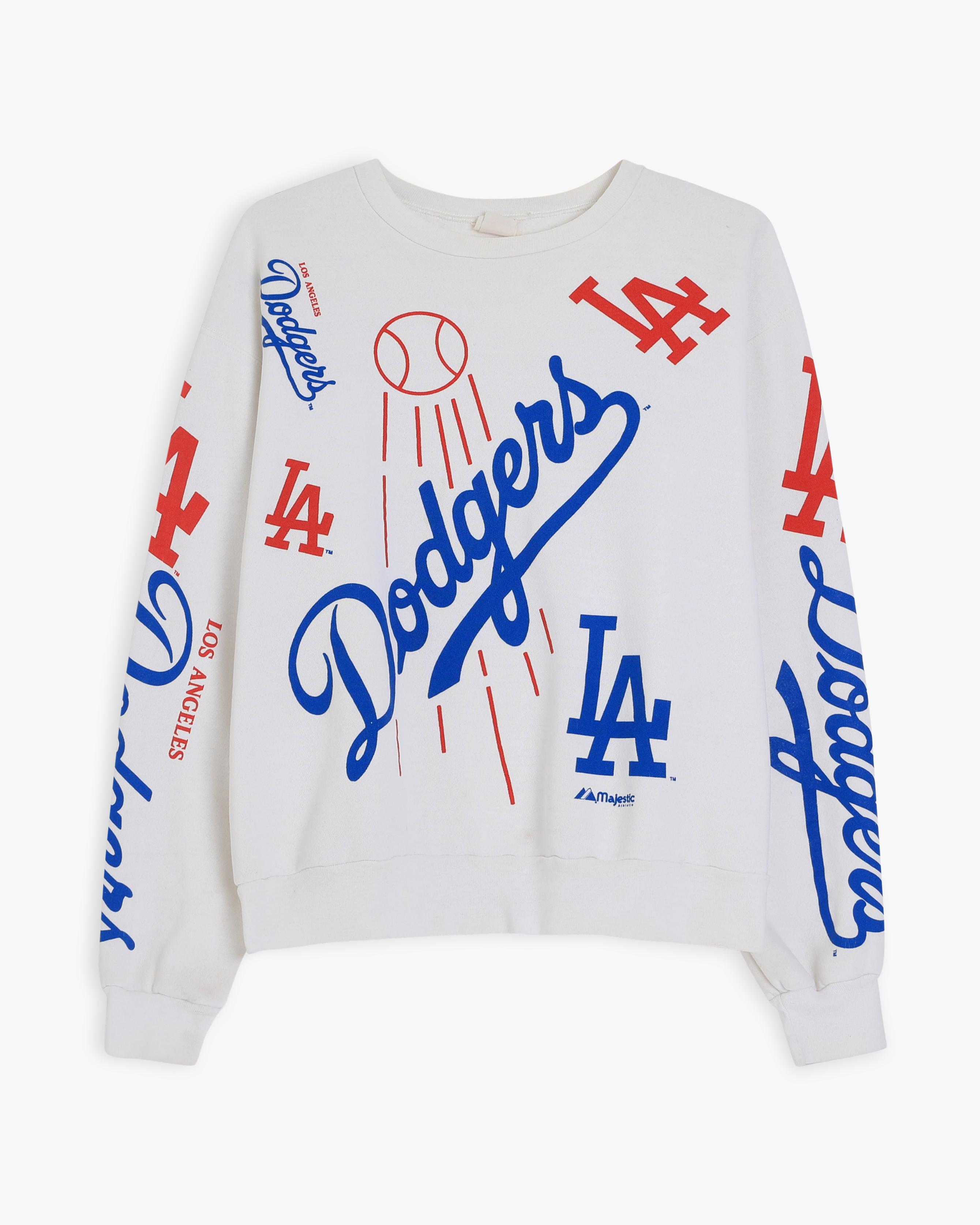 Los Angeles Dodgers All Over Print Sweatshirt (XL)