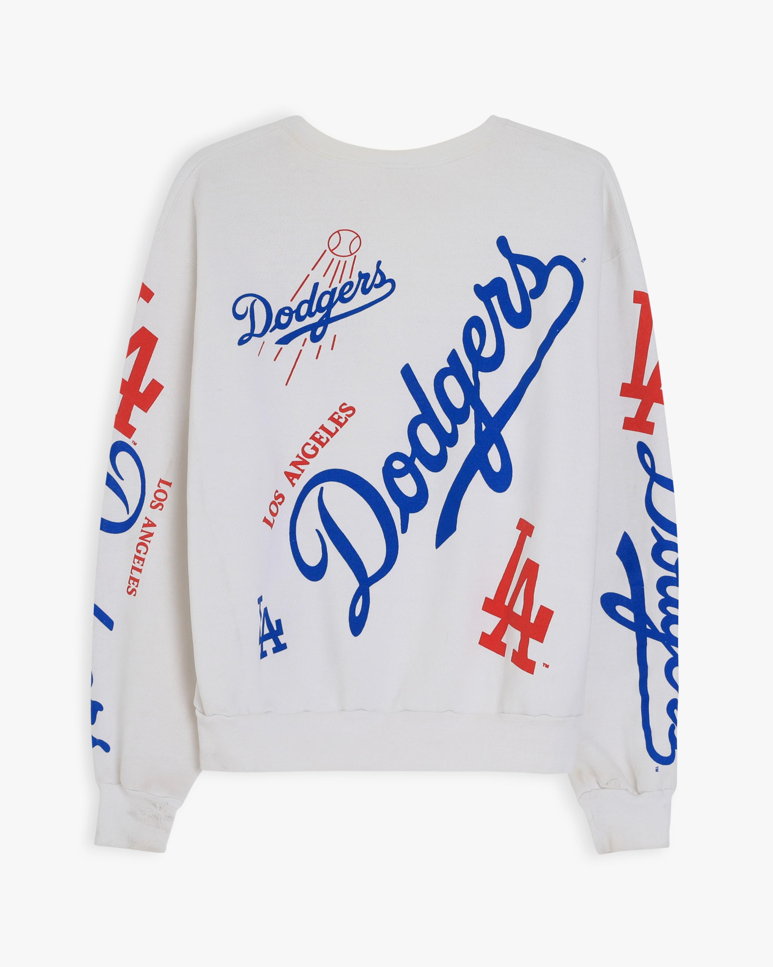Los Angeles Dodgers All Over Print Sweatshirt (XL)