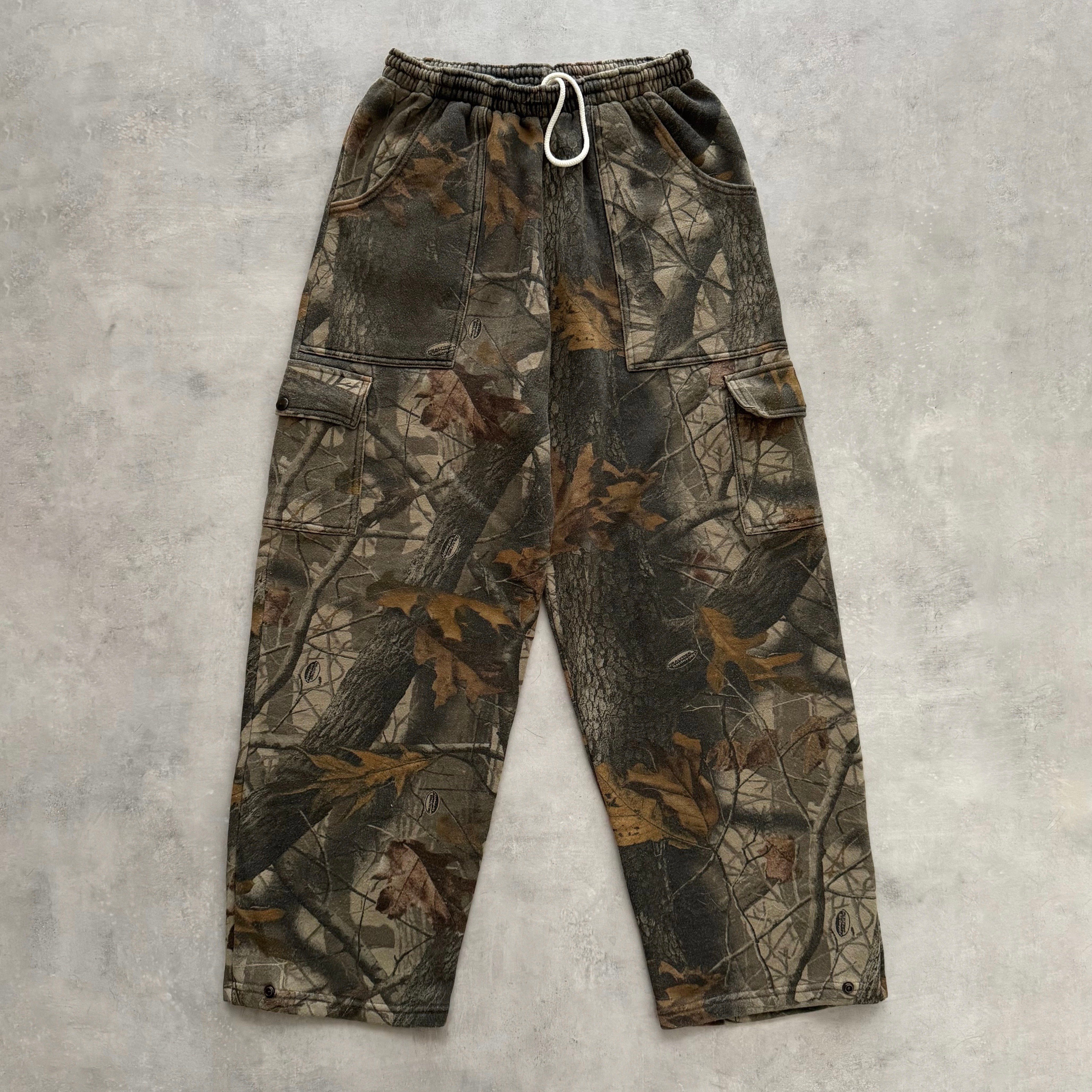 90s Realtree Camo Cargo Sweatpants (M)