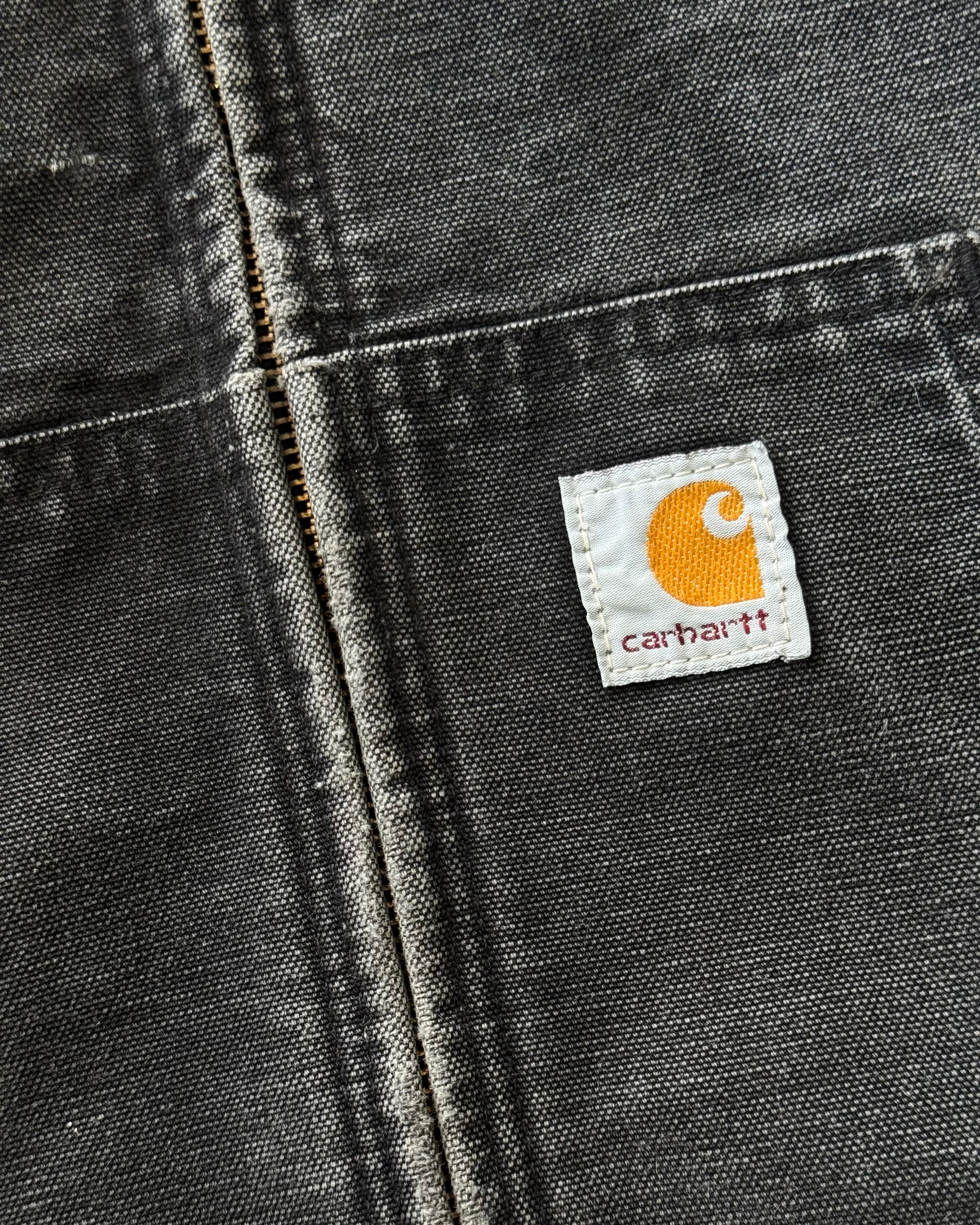 90s Black Hooded Carhartt (S/M)