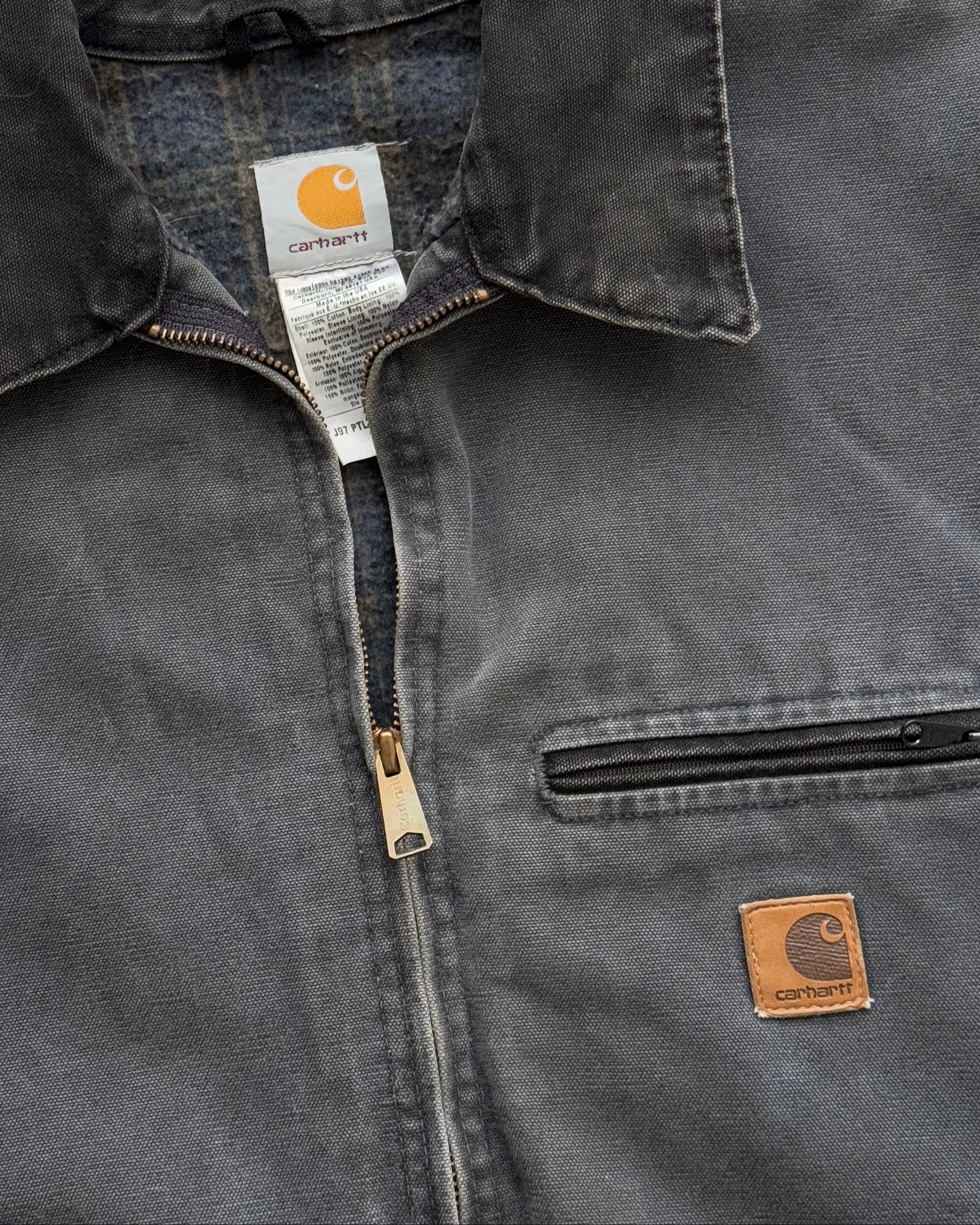 Dark Grey Carhartt Detroit Jacket (XL)