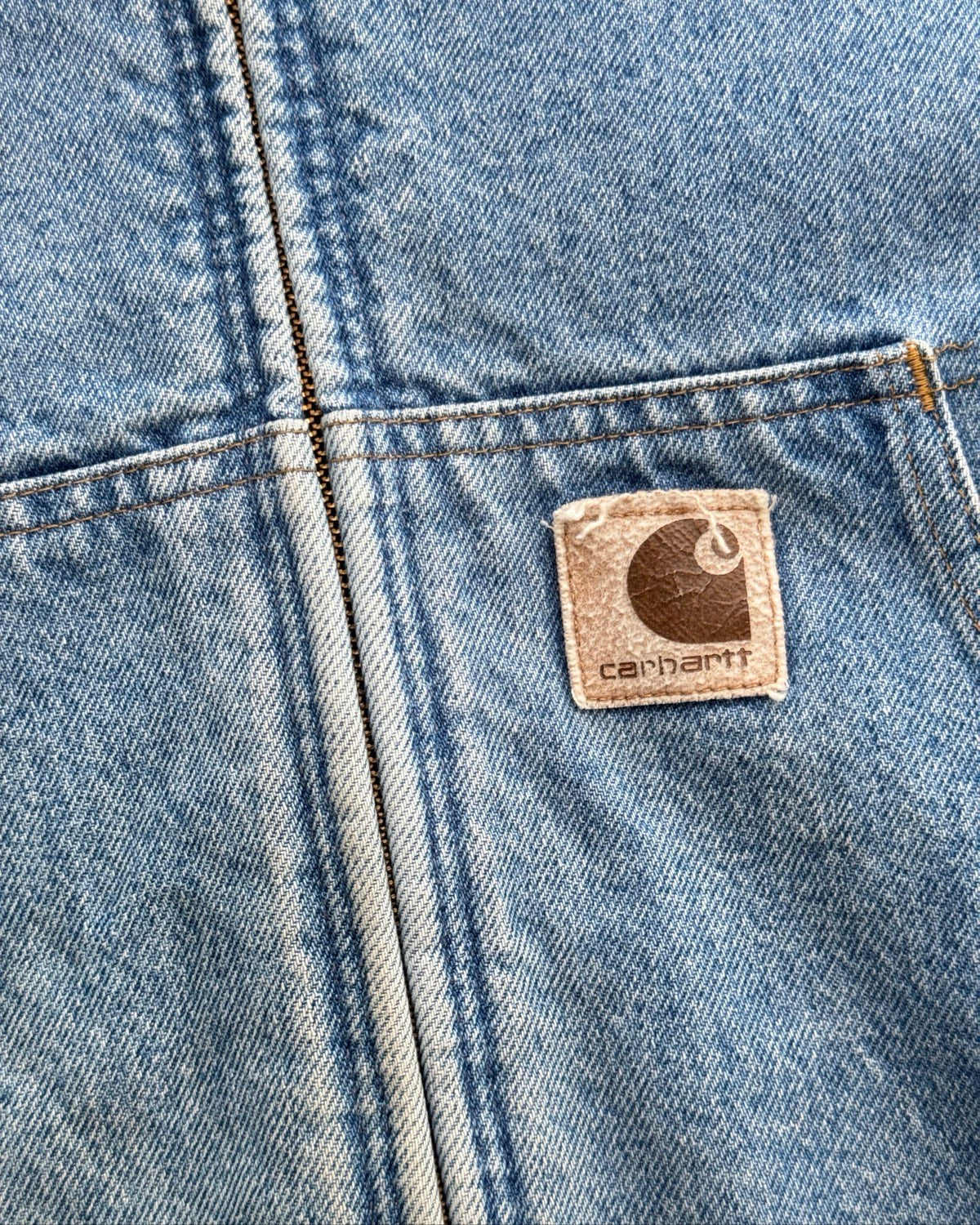90s Hooded Denim Carhartt (XL)