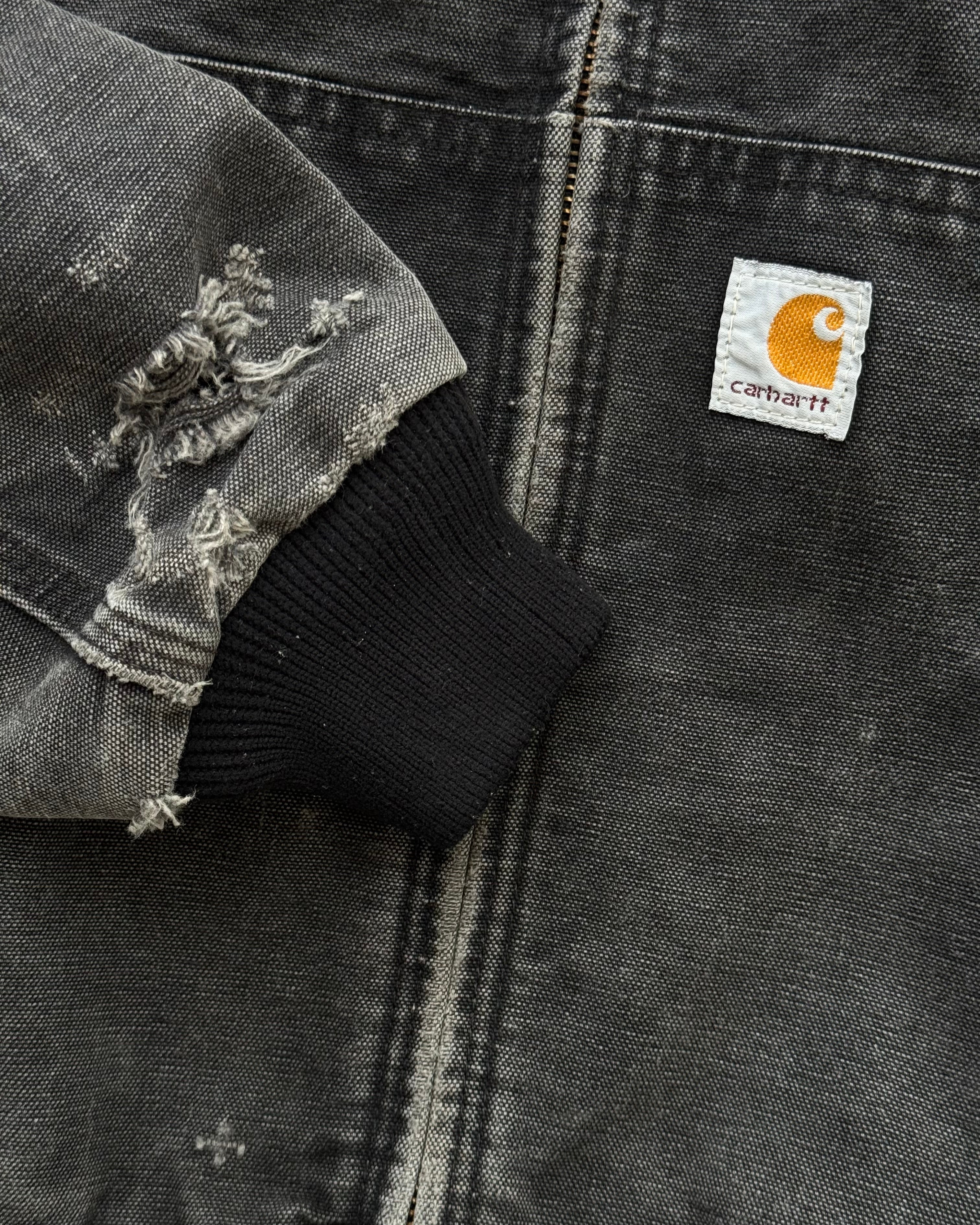 90s Black Hooded Carhartt (S/M)
