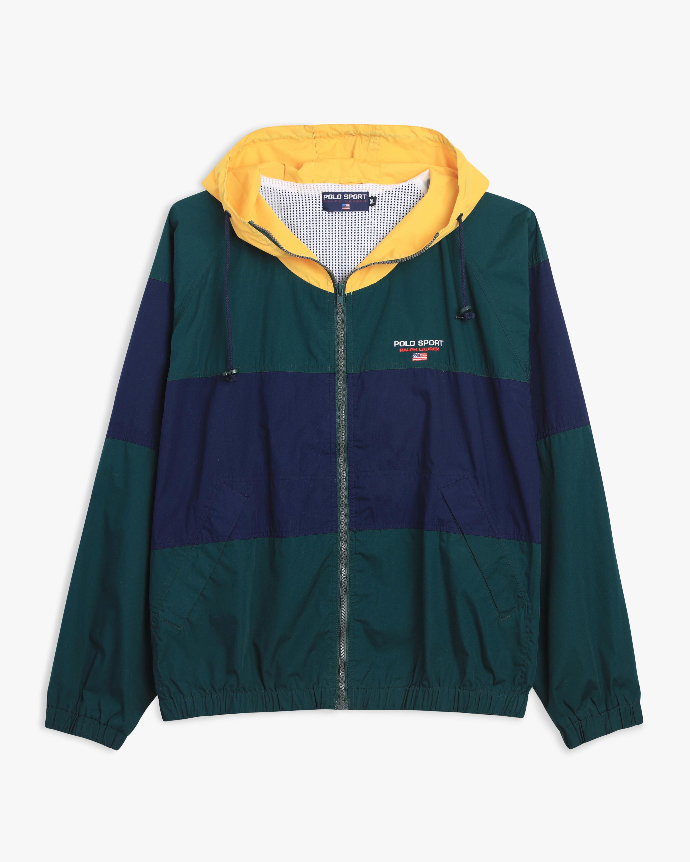 90s Polo Sport Multicolored Windbreaker (XL)