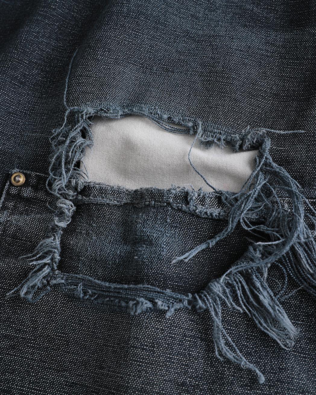 Thrashed Faded Black Carhartt Doubleknees (38")