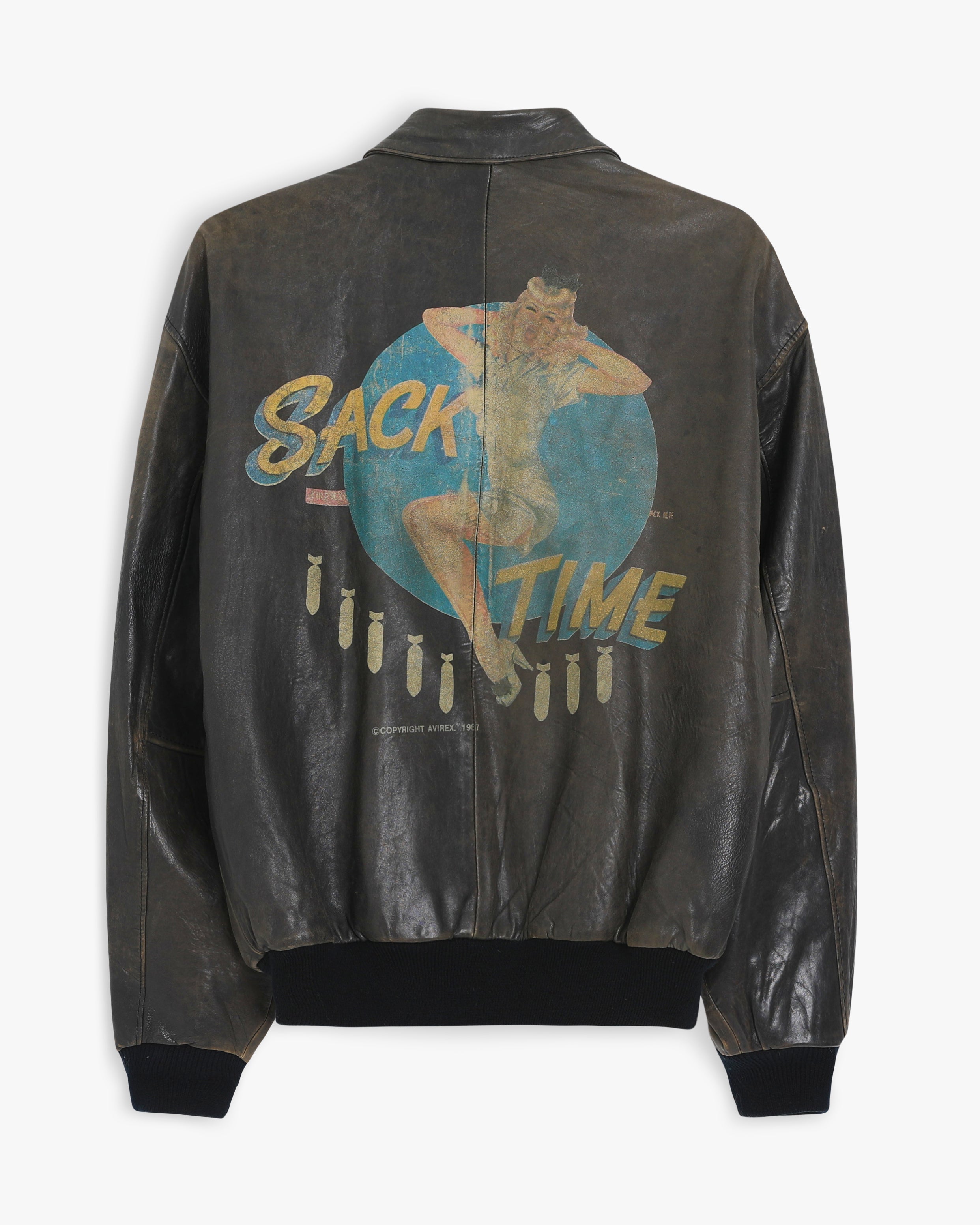 Avirex | Sack Time Leather Jacket (M/L)
