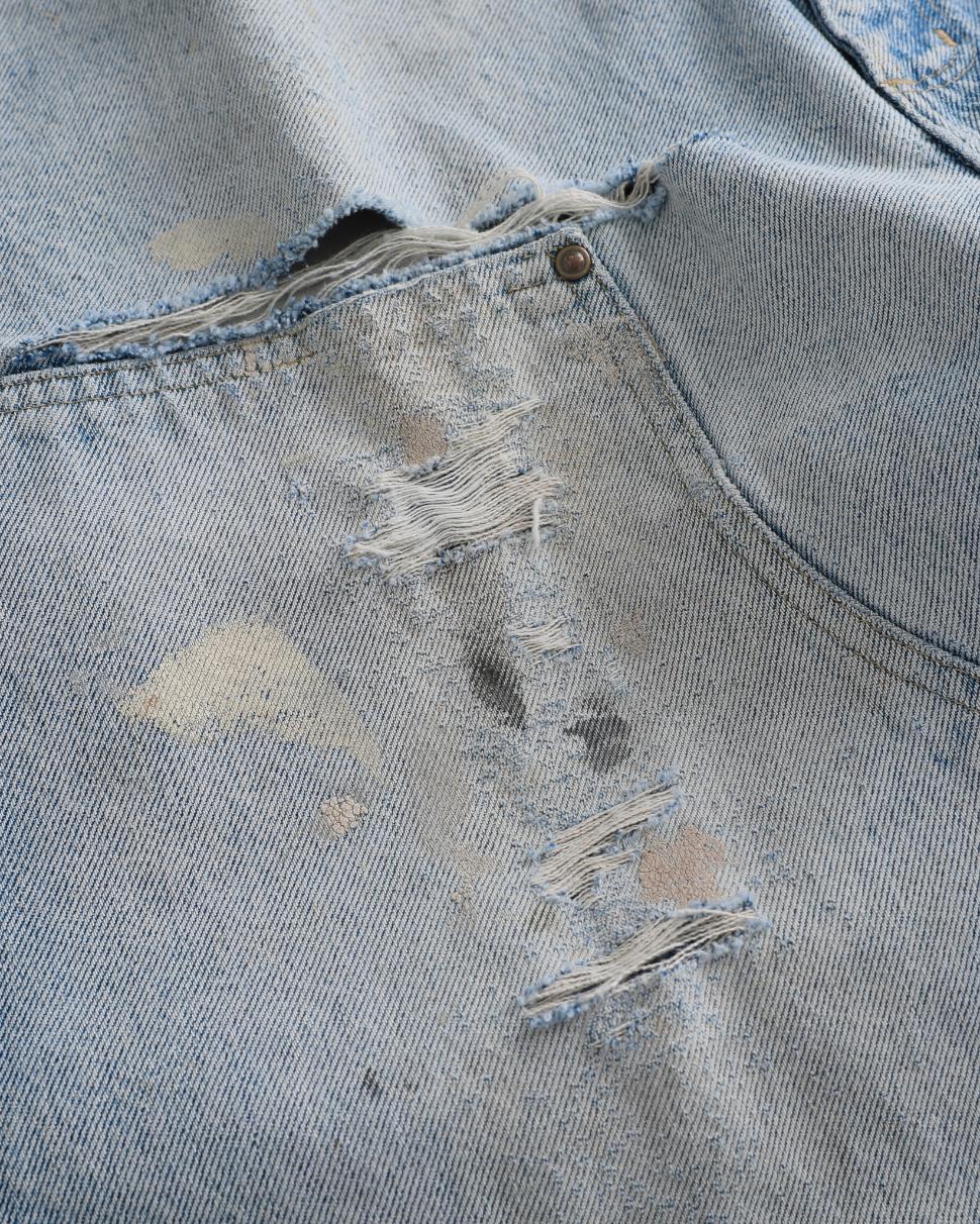 Paint Splattered Denim Carhartt Doubleknees (36")