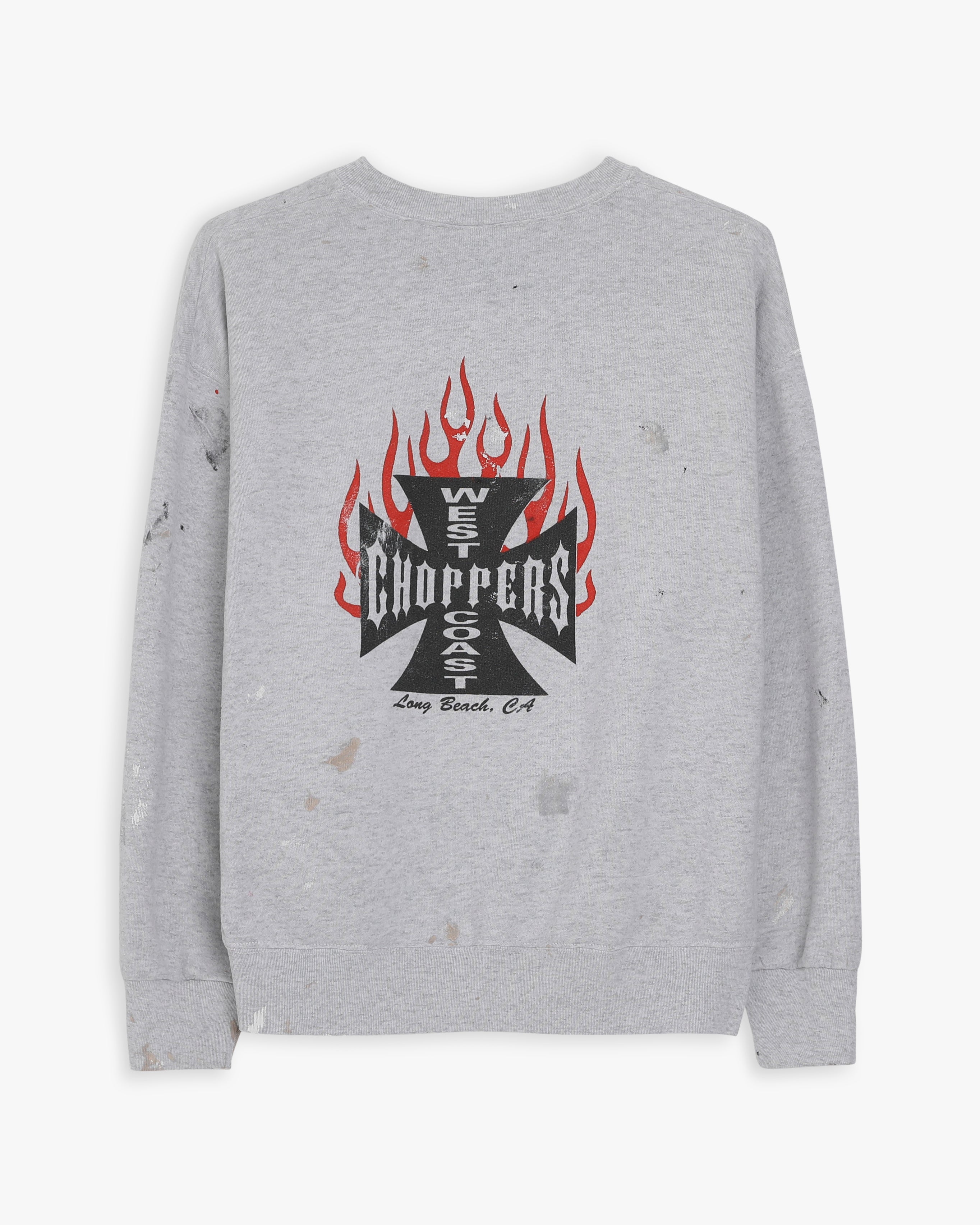 Paint Splattered West Coast Choppers Sweatshirt (L)
