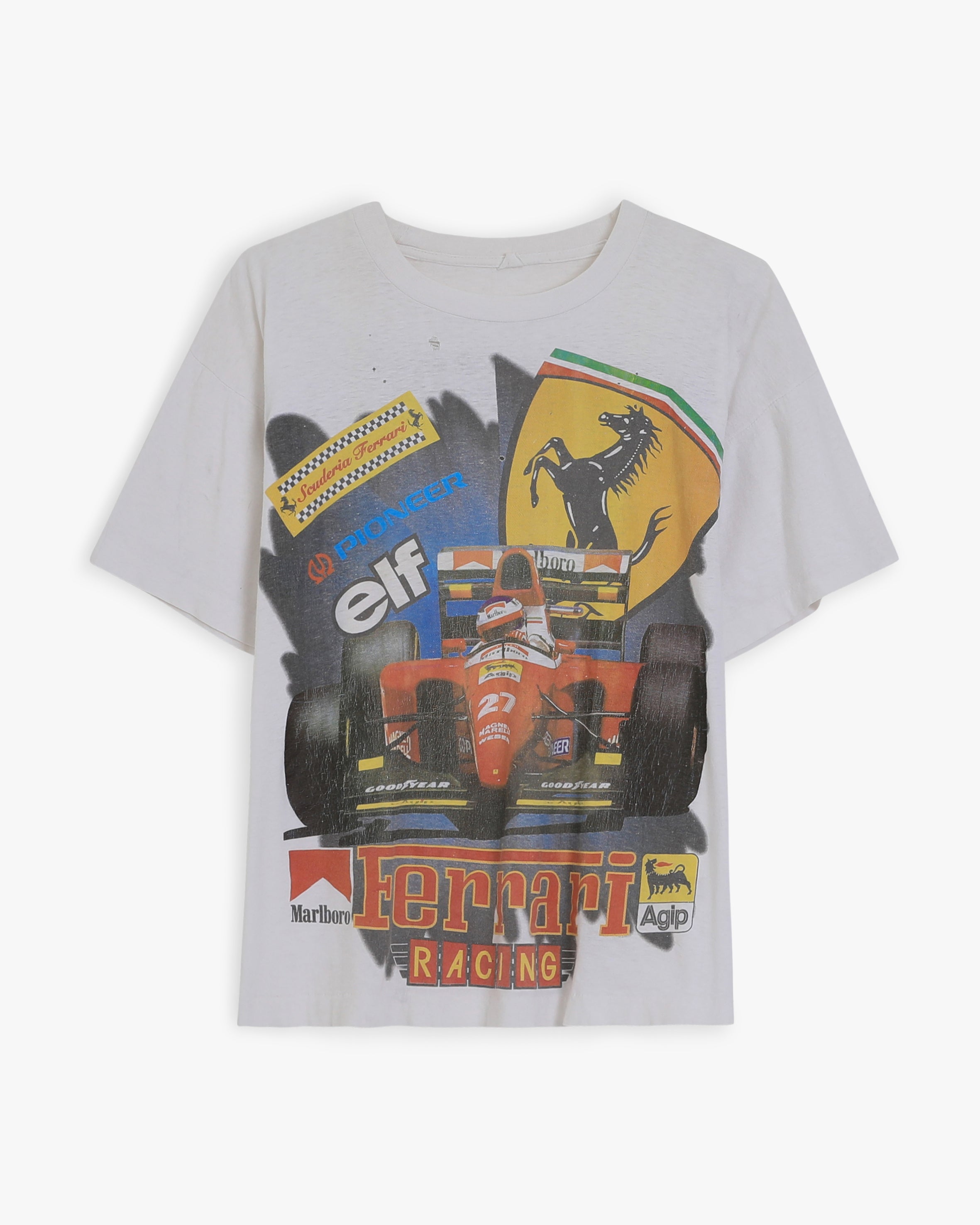 Distressed Ferrari Racing T-Shirt (M)