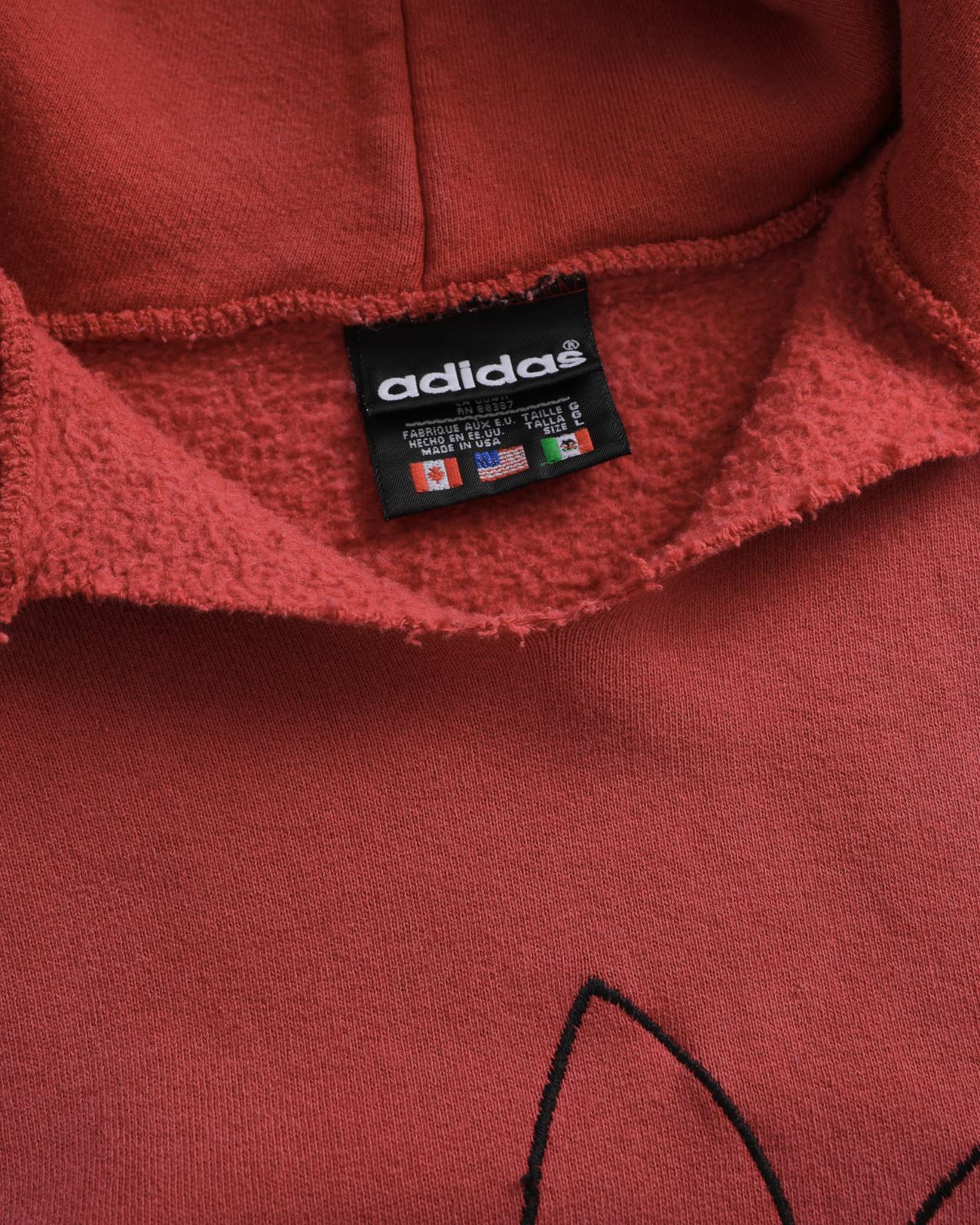 Thrashed Adidas Trefoil Hoodie