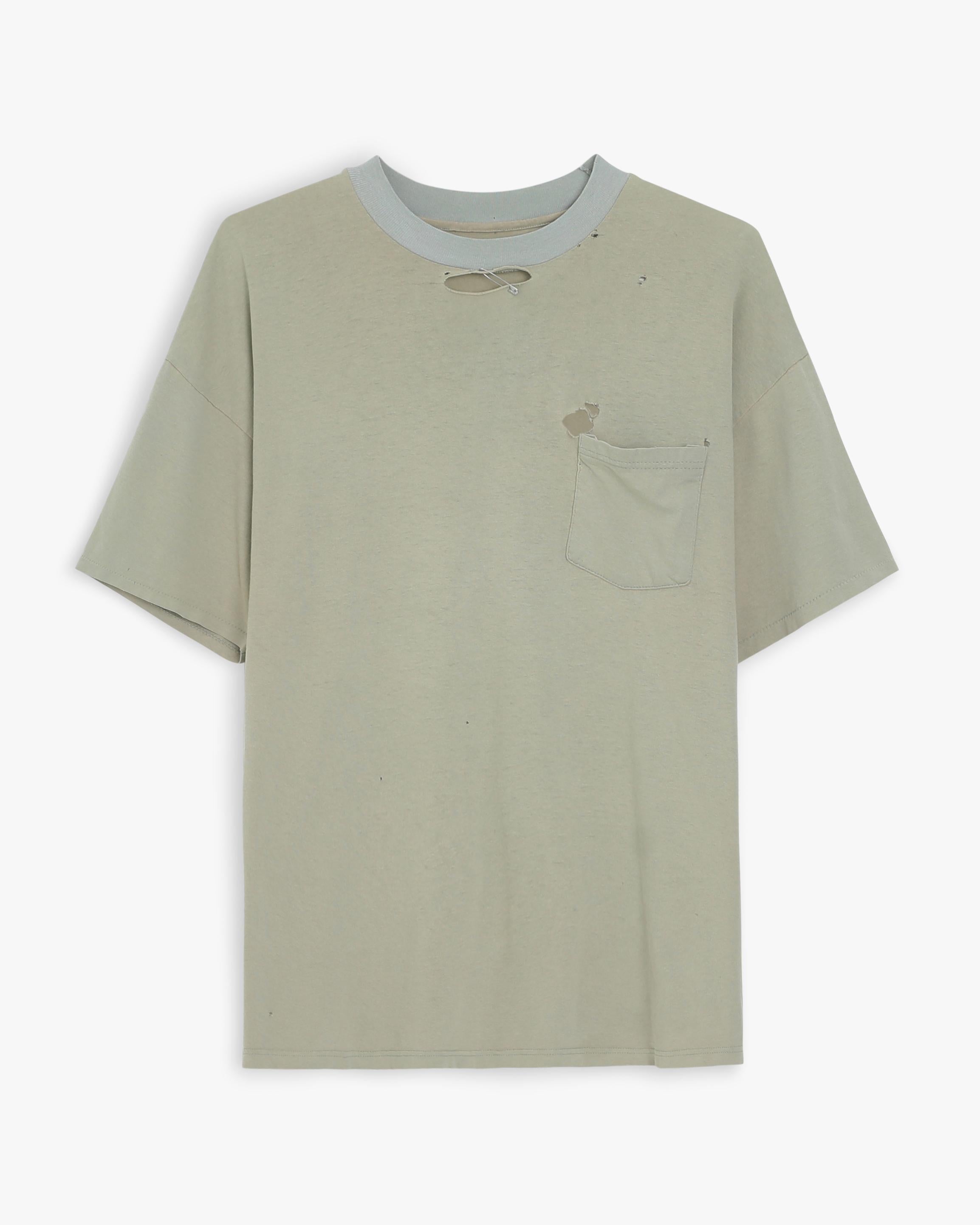 Thrashed Sage Two-Tone Blank T-Shirt (XL)