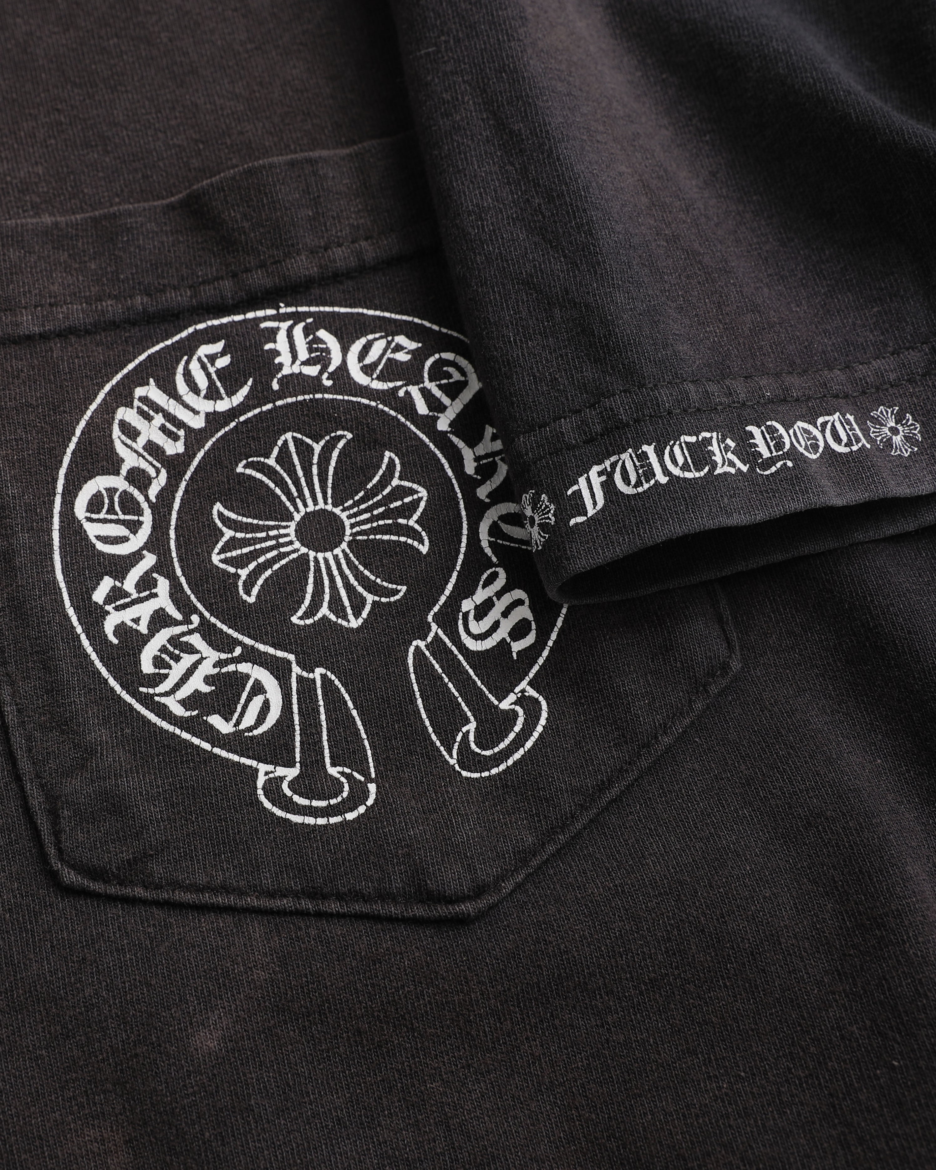 Faded Chrome Hearts Taipei Horseshoe T-Shirt (M)