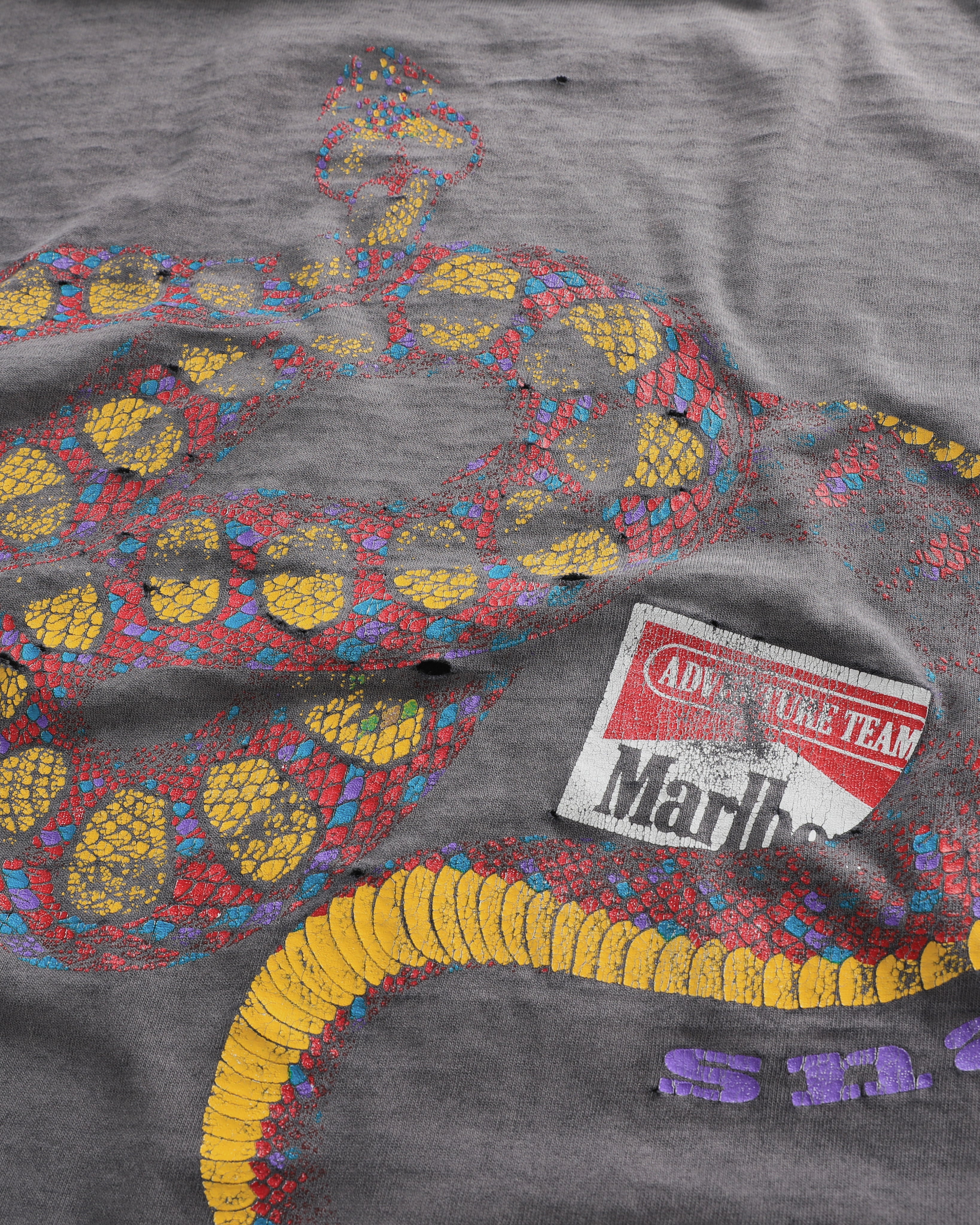 Thrashed & Faded Marlboro Snake T-Shirt (XL)
