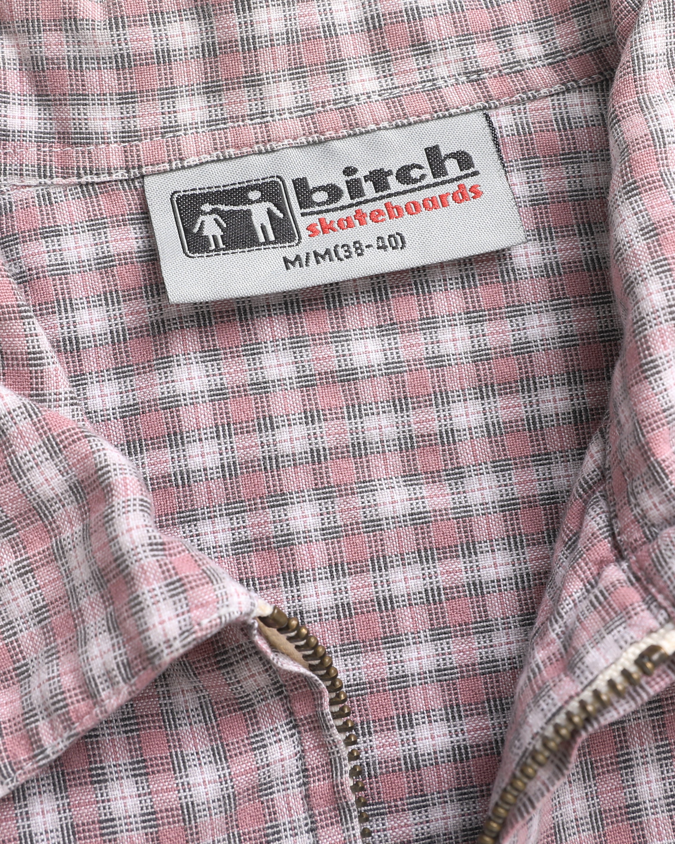 Bitch Skateboards Plaid Zip-Up Shirt (M)