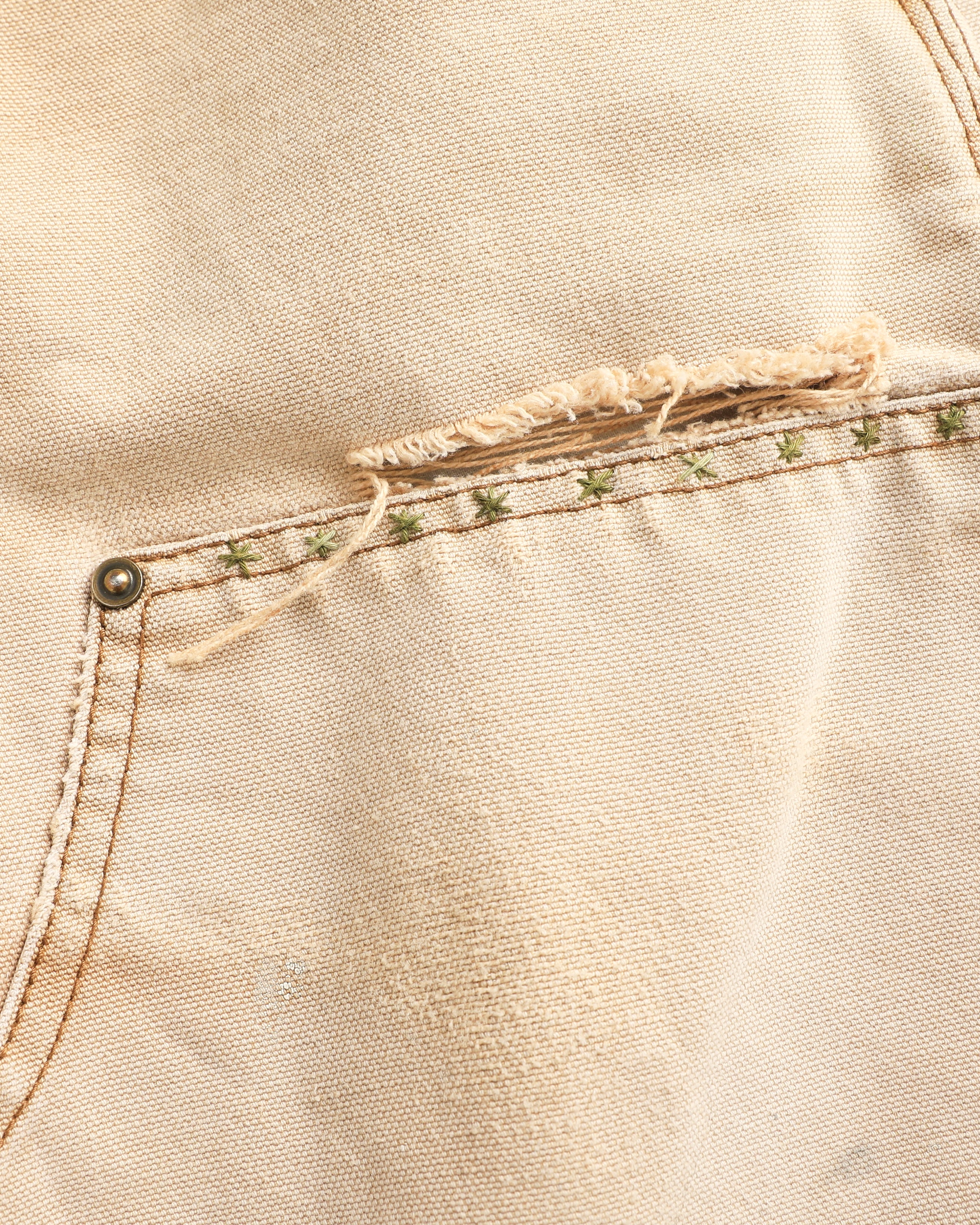 Sashiko Repaired Carhartt Double Knees (32”)