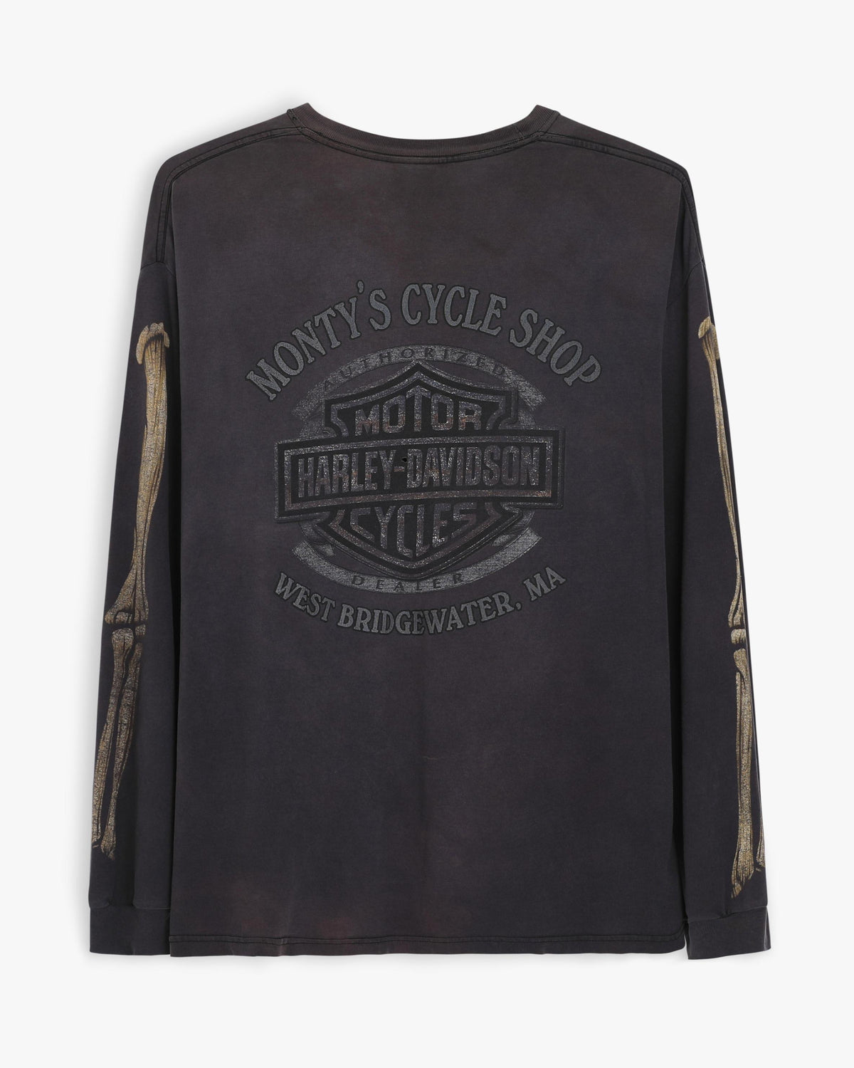 Thrashed Harley Skeleton Longsleeve (XL)