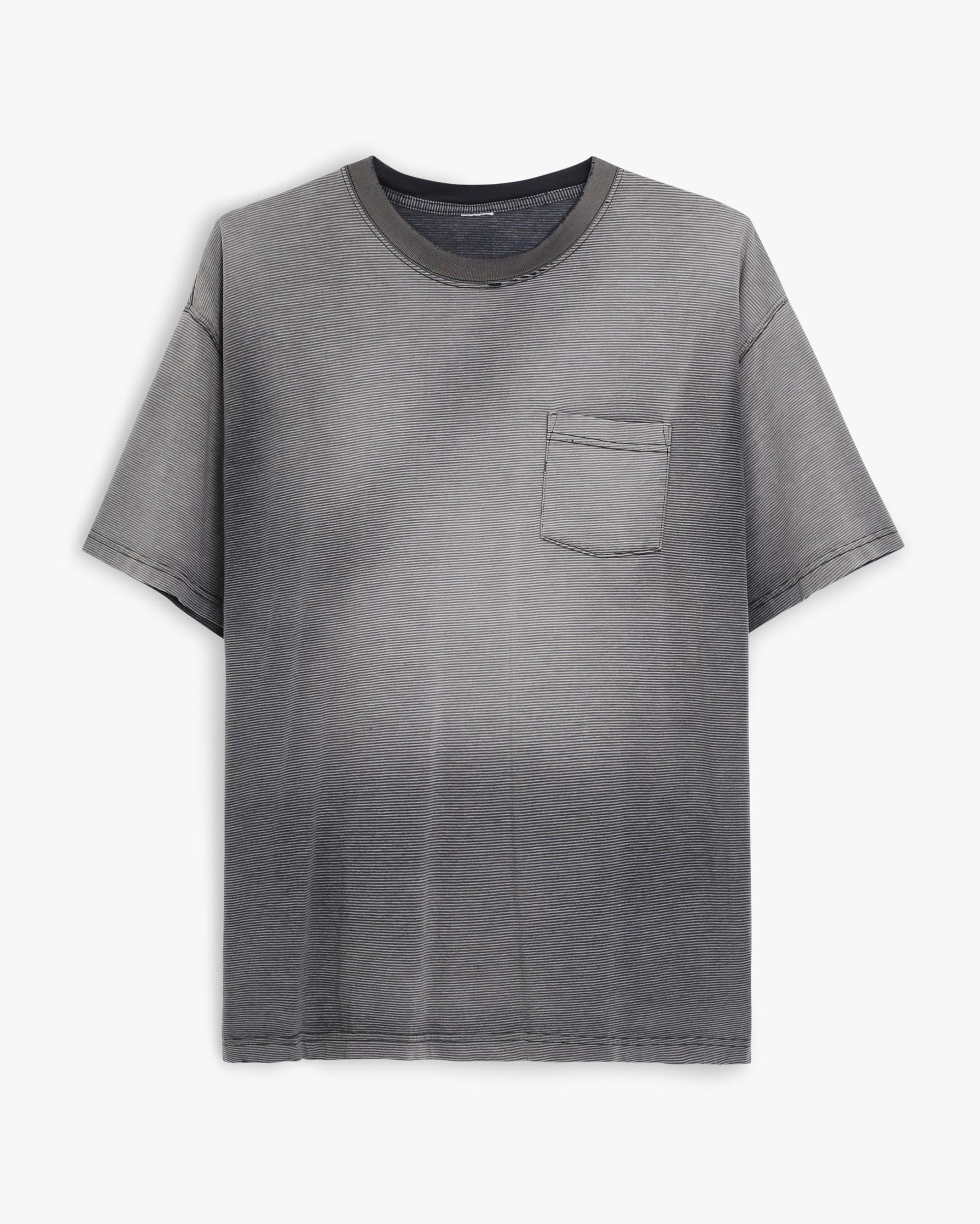 Faded Striped Pocket T-Shirt (XL)